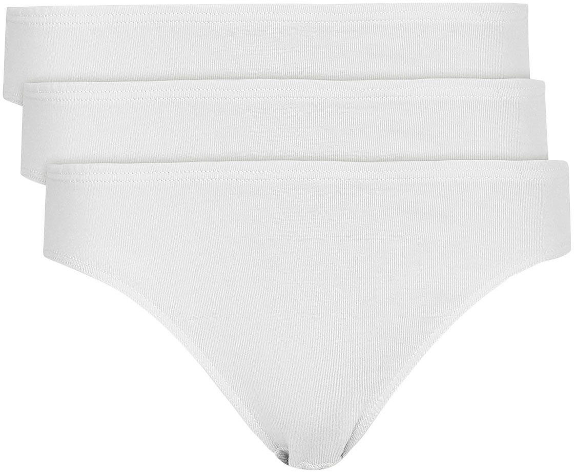 Nina Von C. Jazzpants Fine Cotton met aangenaam zachte glanzband (Set van 3) dames slips maat 40 wit