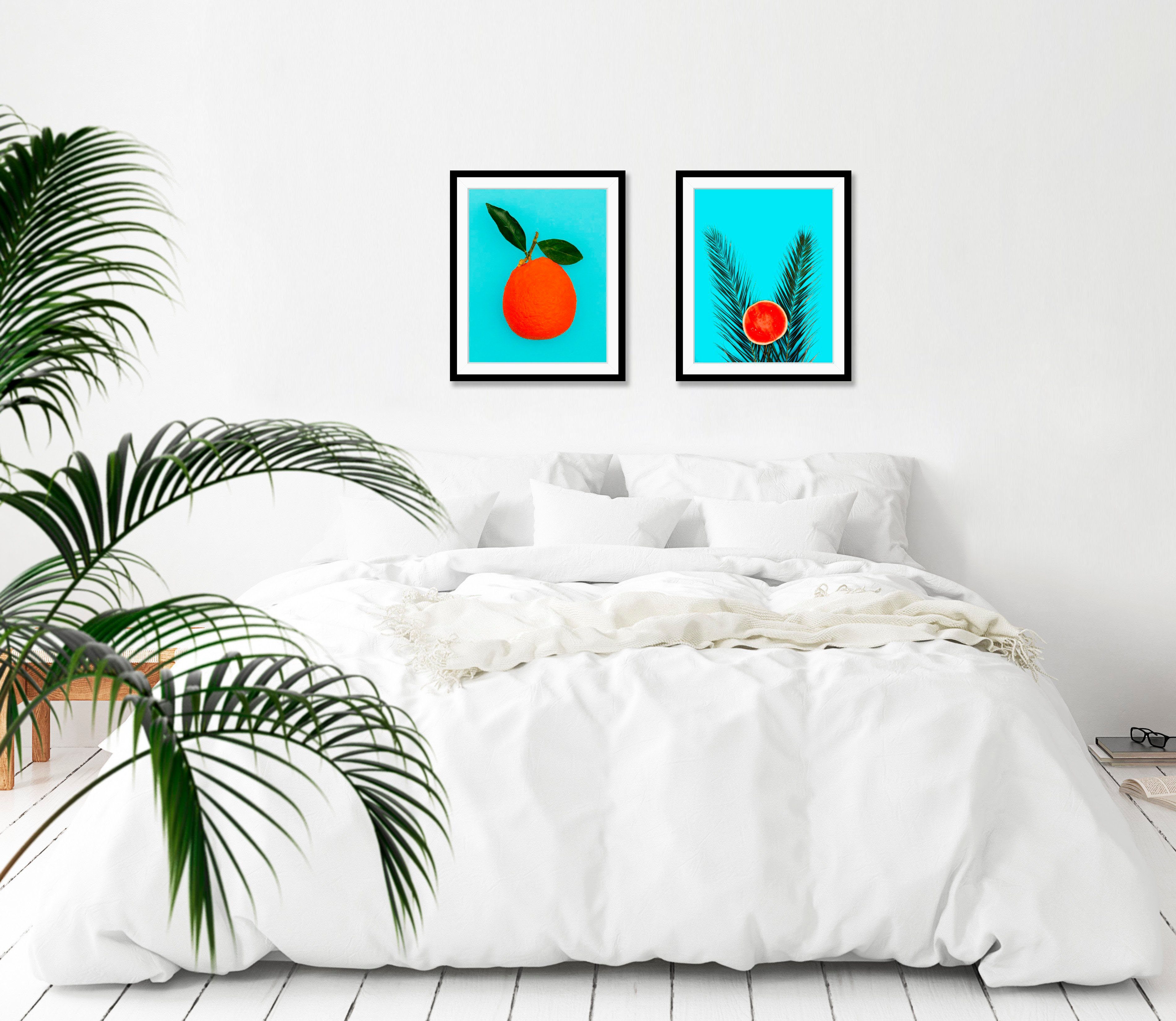 queence Wanddecoratie Ruben HD premium posterdruk incl. houten lijst (1 stuk)