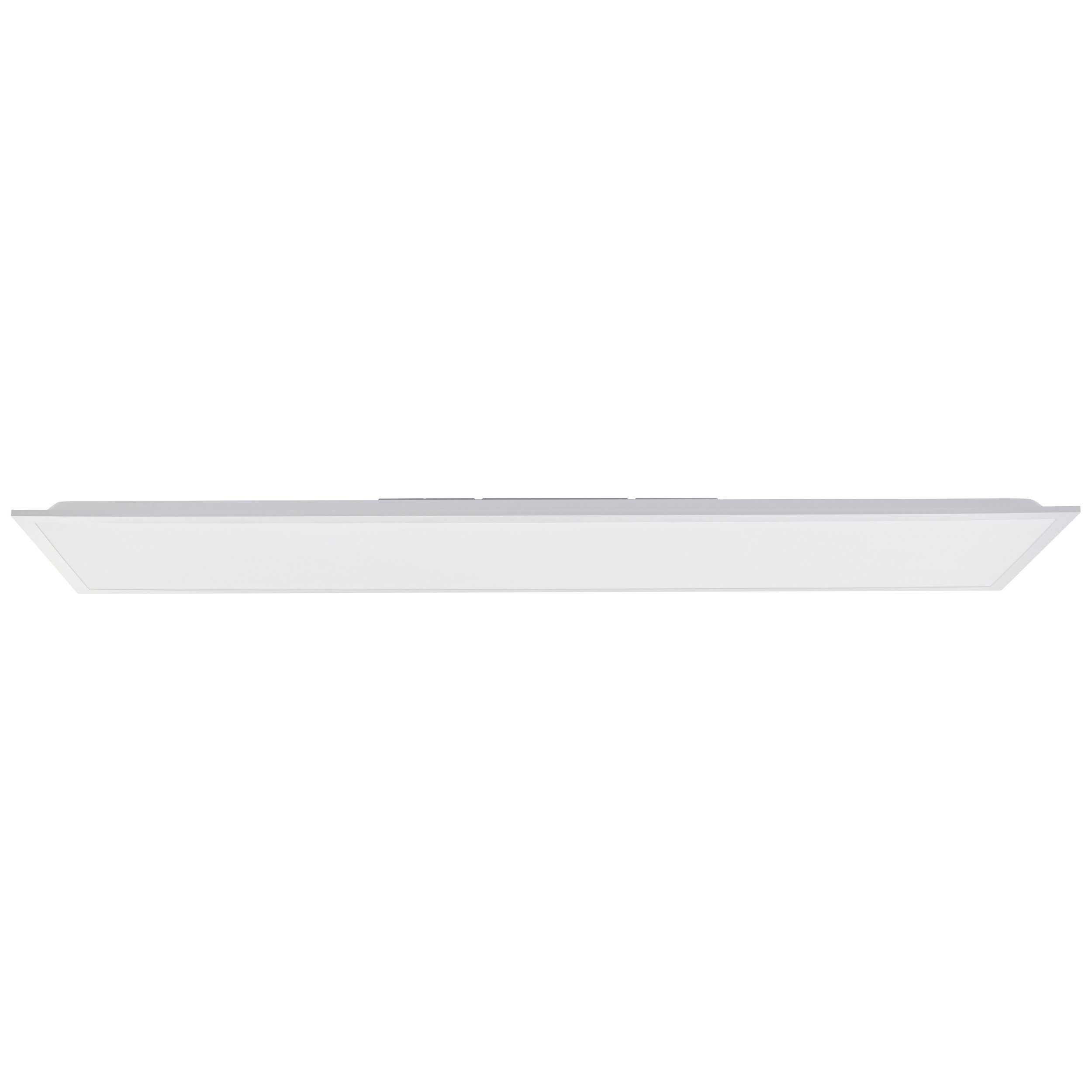 Brilliant Leuchten Led-plafondlamp Briston Opbouw LED paneel, 120 x 30 cm, 4200 lm, dimbaar, 3000-6500 K, wit
