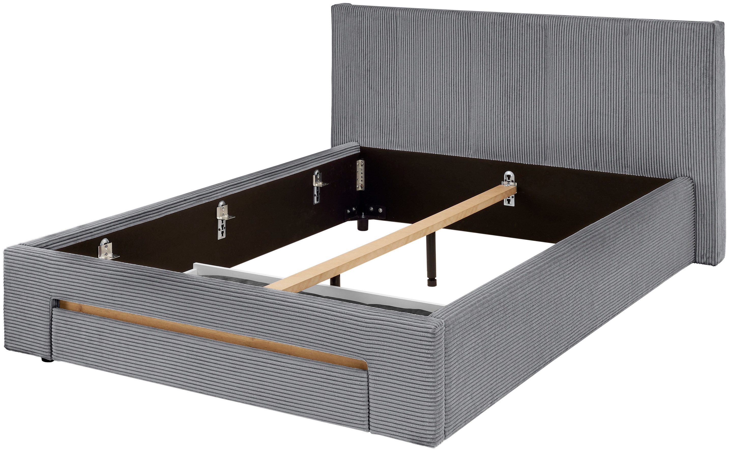 INOSIGN Gestoffeerd bed CiTY/GiRON, bedframe met bedlade, gestoffeerd opbergbed met hondenbed of opberglade, bekleding van corduroy of linnenlook