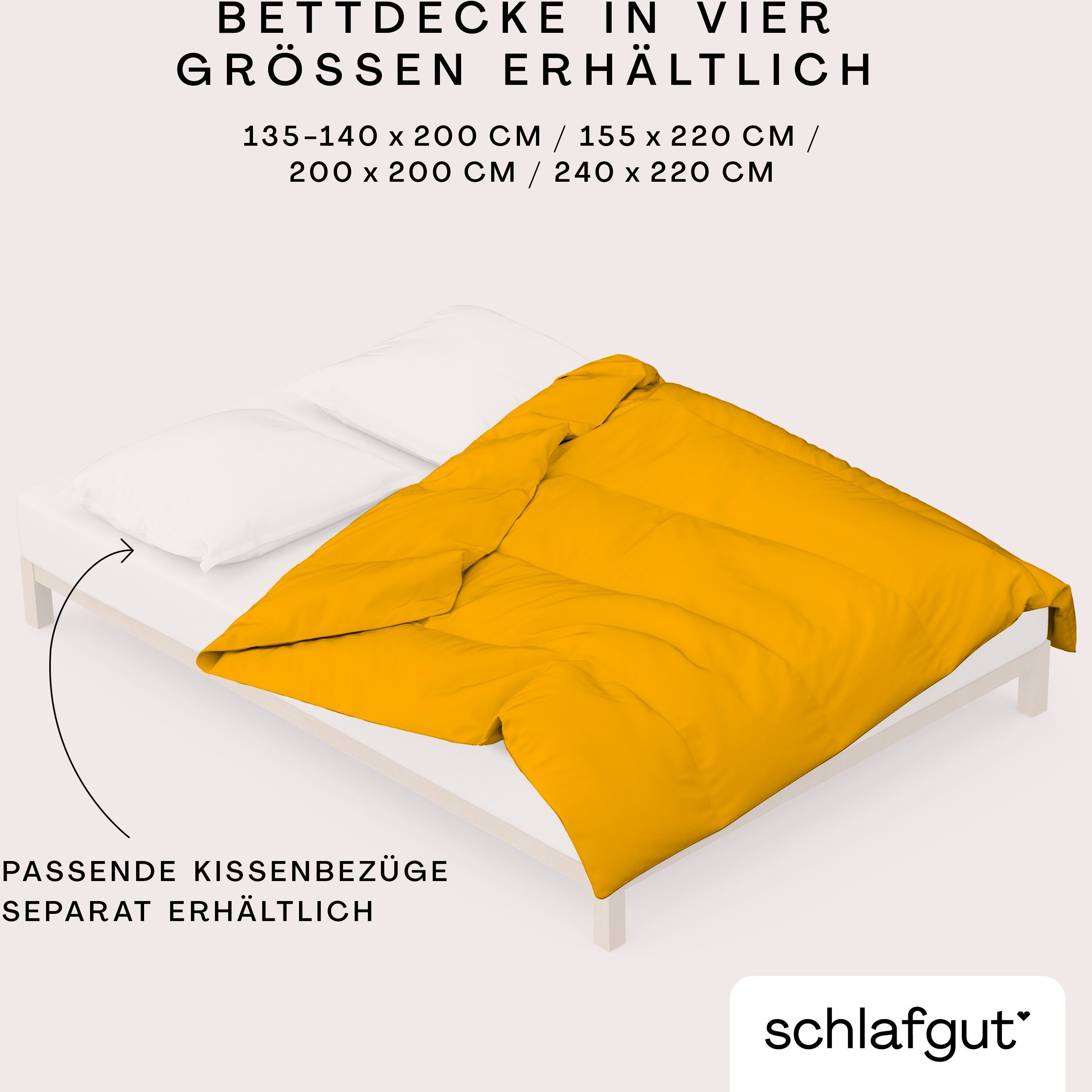 Schlafgut Dekbedovertrek Woven Satin bijzonder dicht geweven, mix & match: bijpassende kussenhoes verkrijgbaar (1 stuk)