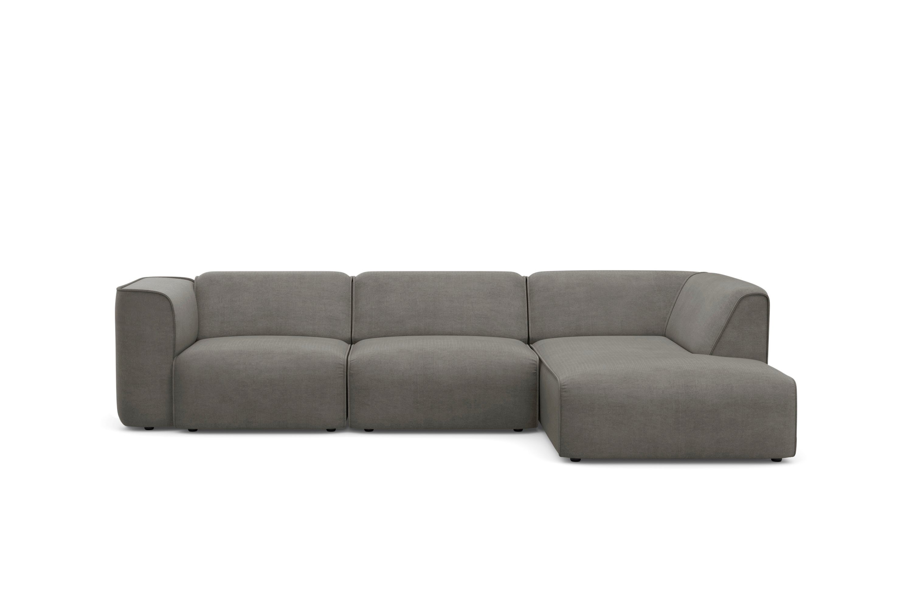 RAUM.ID Hoekbank Merid L-vorm, altijd uitbreidbaar met modules, B/D/H: 295/162/70 cm