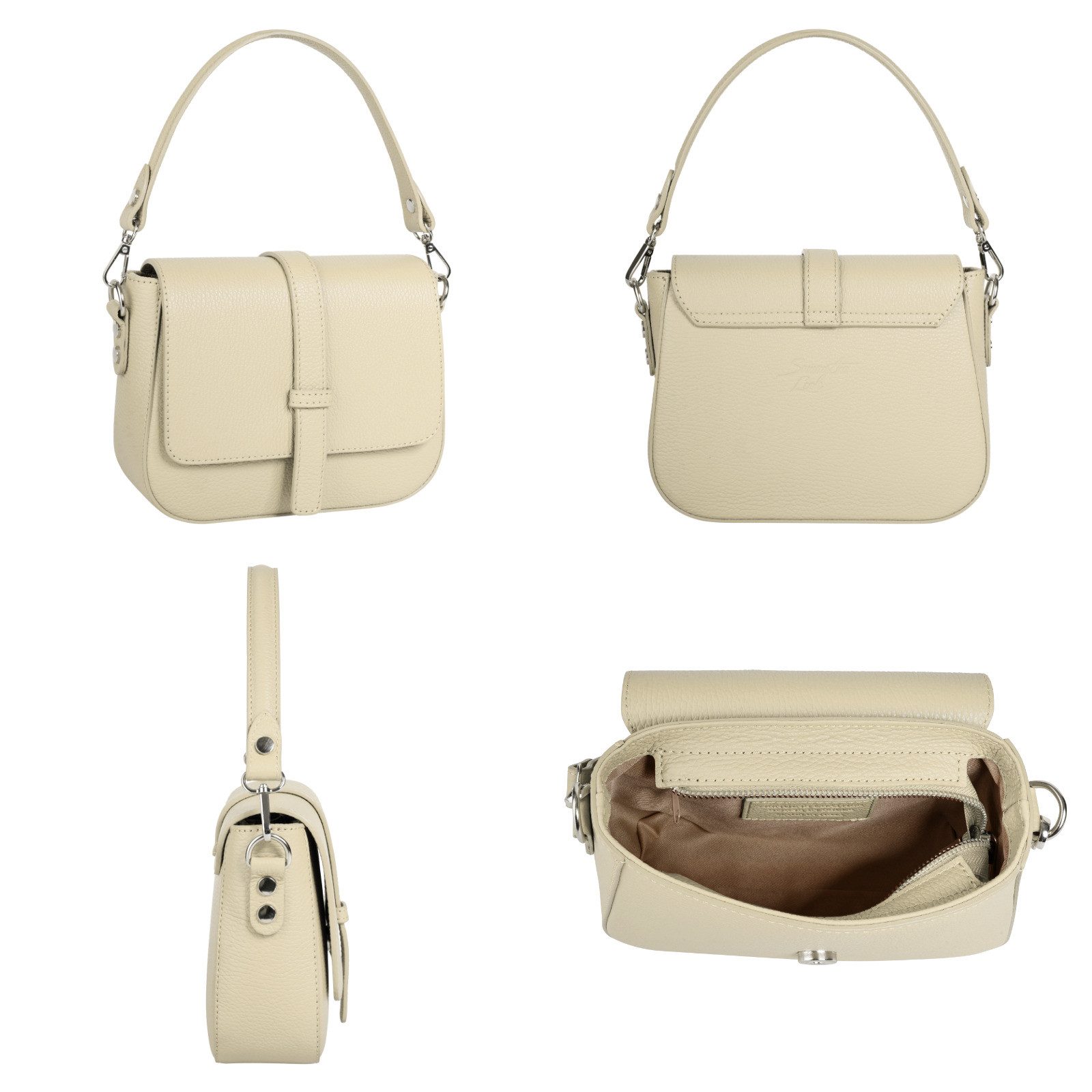 Samantha Look Schoudertas echt leer, made in italy