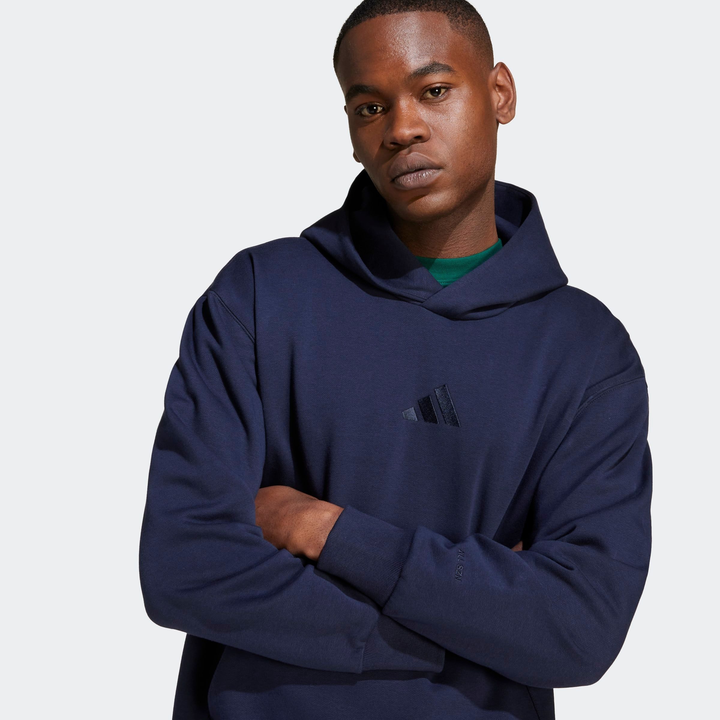adidas Sportswear Hoodie M A SZN FL HD zacht fleecemateriaal (1-delig)
