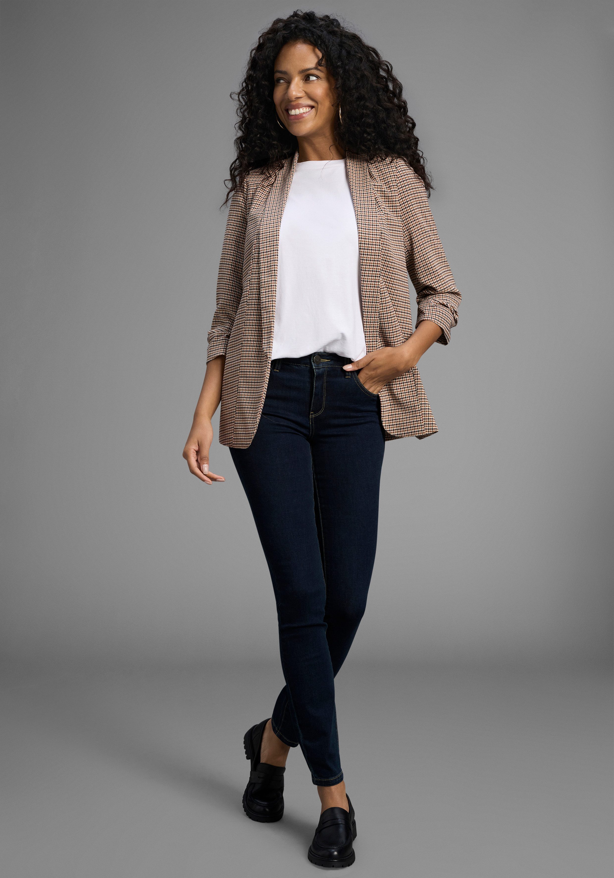 Arizona Skinny fit jeans Ultra Stretch extra-strakke been verloop, normale taille, met steekzakken