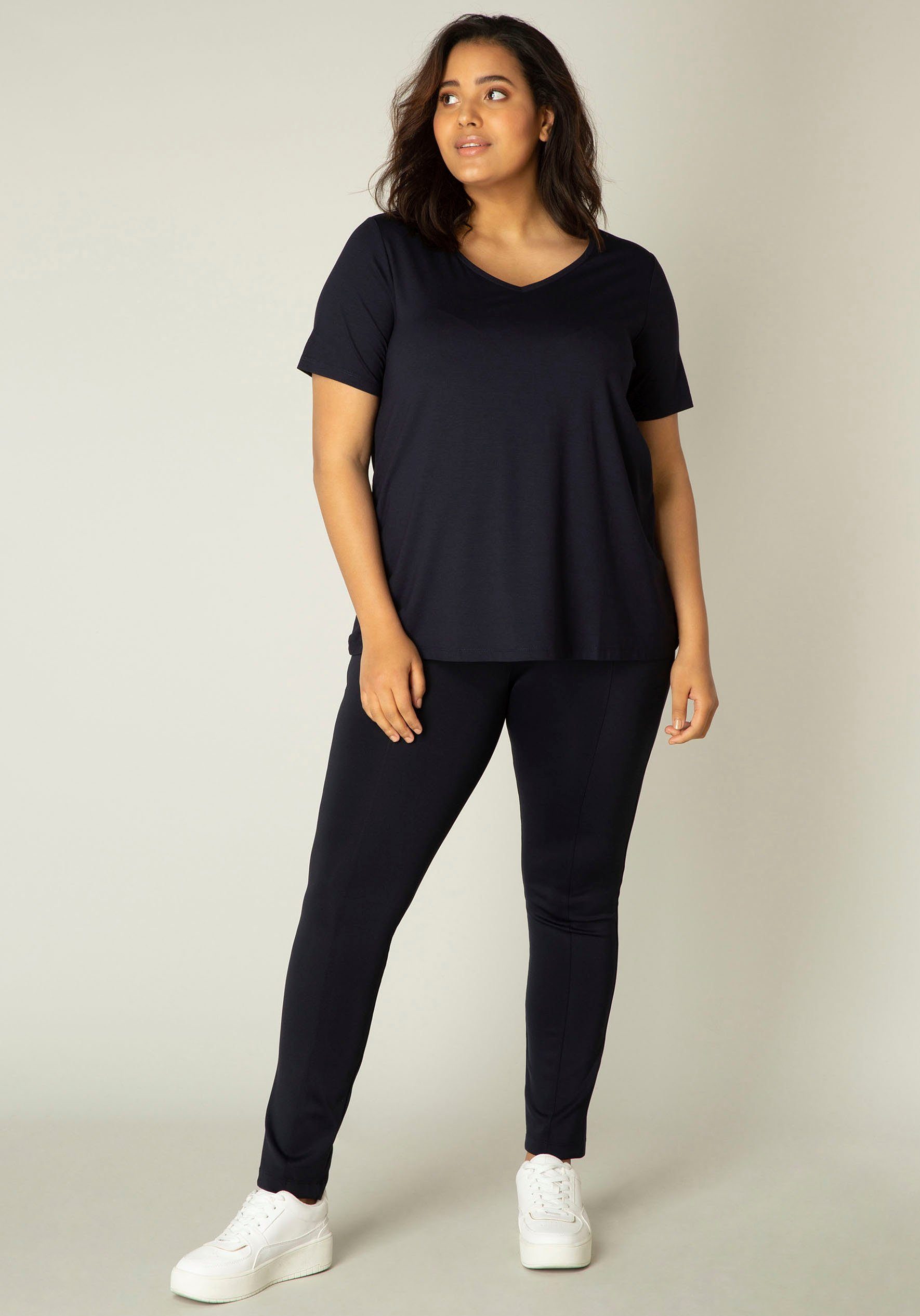 Base Level Curvy T-shirt Alba Soepelvallende, vormvaste kwaliteit