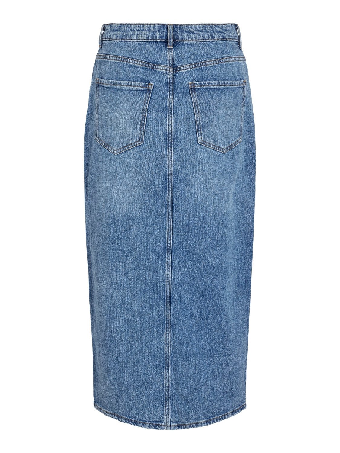 Vila Jeans rok VIJAF HW MIDI DENIM SKIRT-NOOS