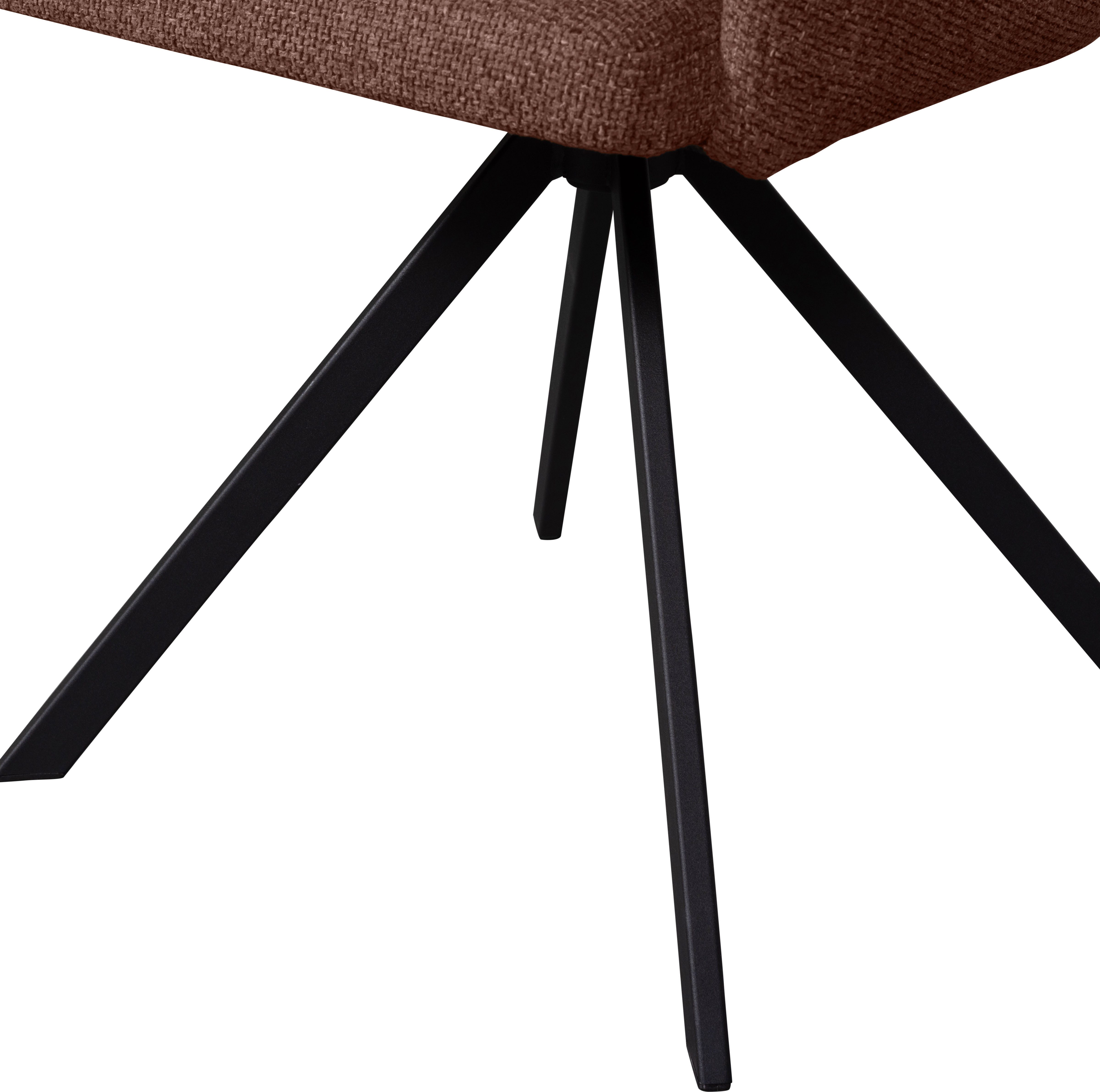 WOOOD Eetkamerstoel Fenne Gestoffeerde stoel met draaivoet, geweven stof, hoogte 80 cm (set, 2 stuks)