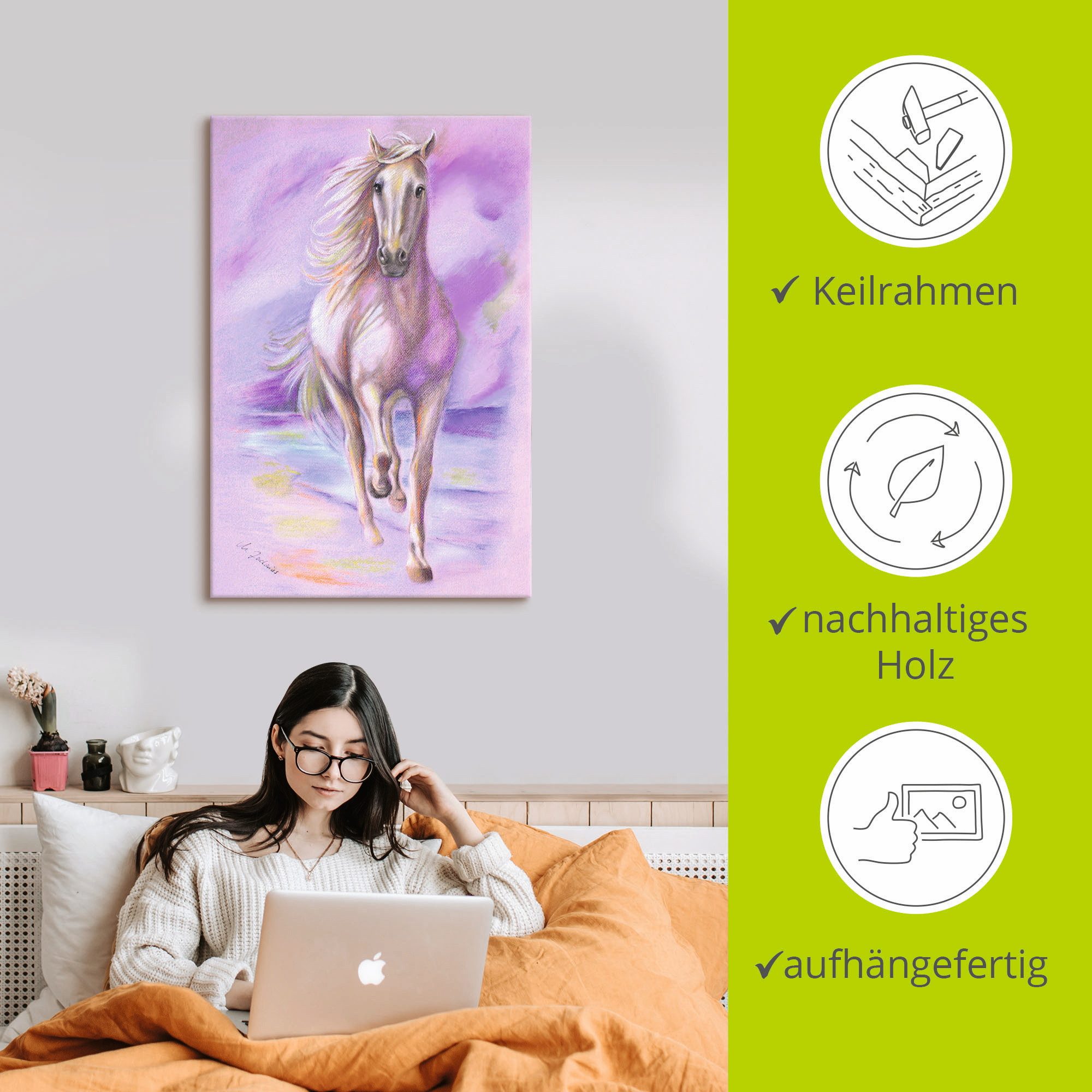 Artland Artprint Droompaard als artprint op linnen, poster in verschillende formaten maten