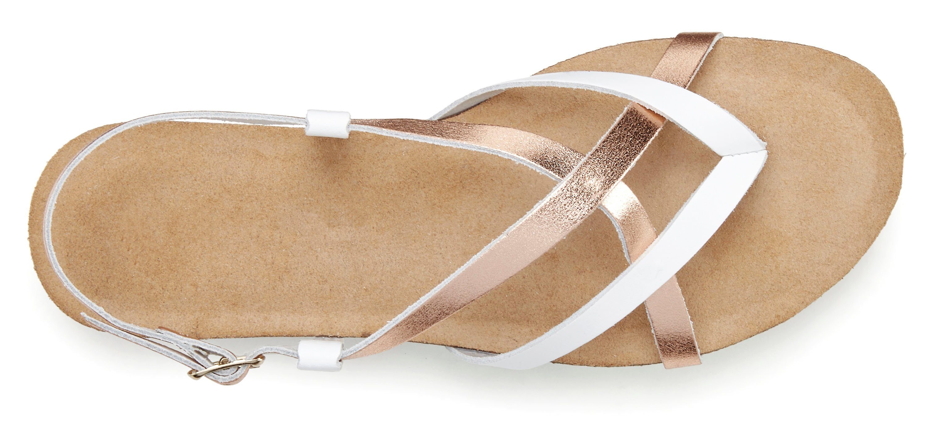 Vivance Teenslippers Sandaal, sandalette, zomerschoen van hoogwaardig leer