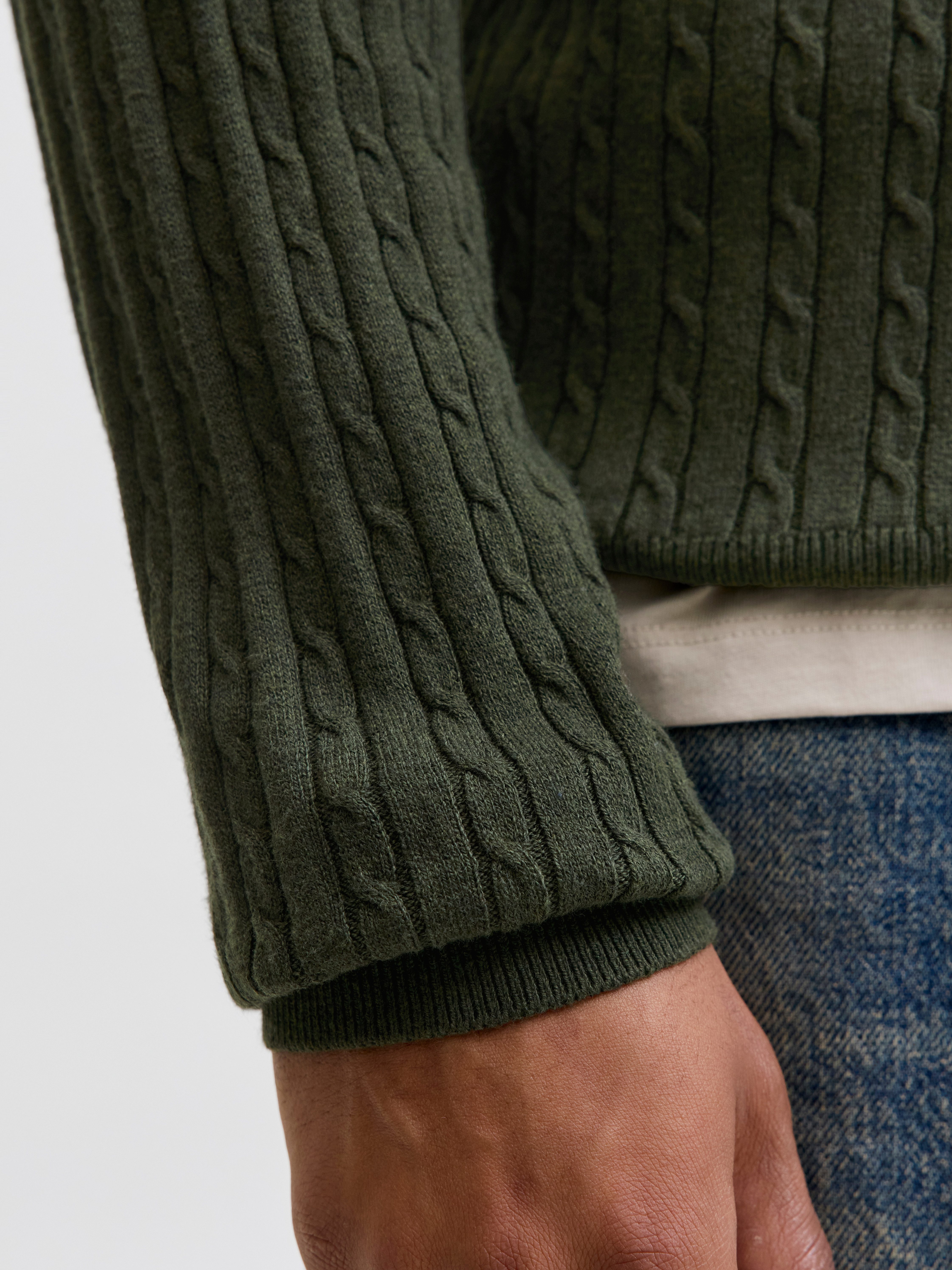 Jack & Jones Gebreide trui JJEEMIL KNIT CABLE CREW NECK NOOS