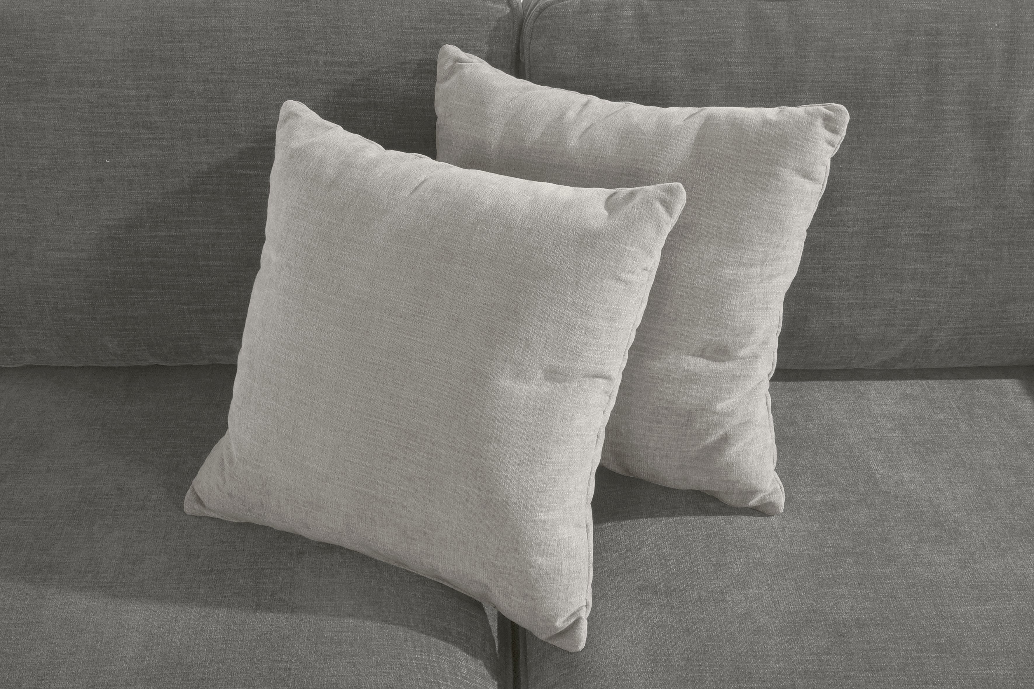 Home affaire 2-zitsbank Broughton zacht zitcomfort, incl. 2 sierkussens, opstaande naad