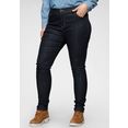 levi's plus skinny fit jeans 721 high-rise met hoge band blauw