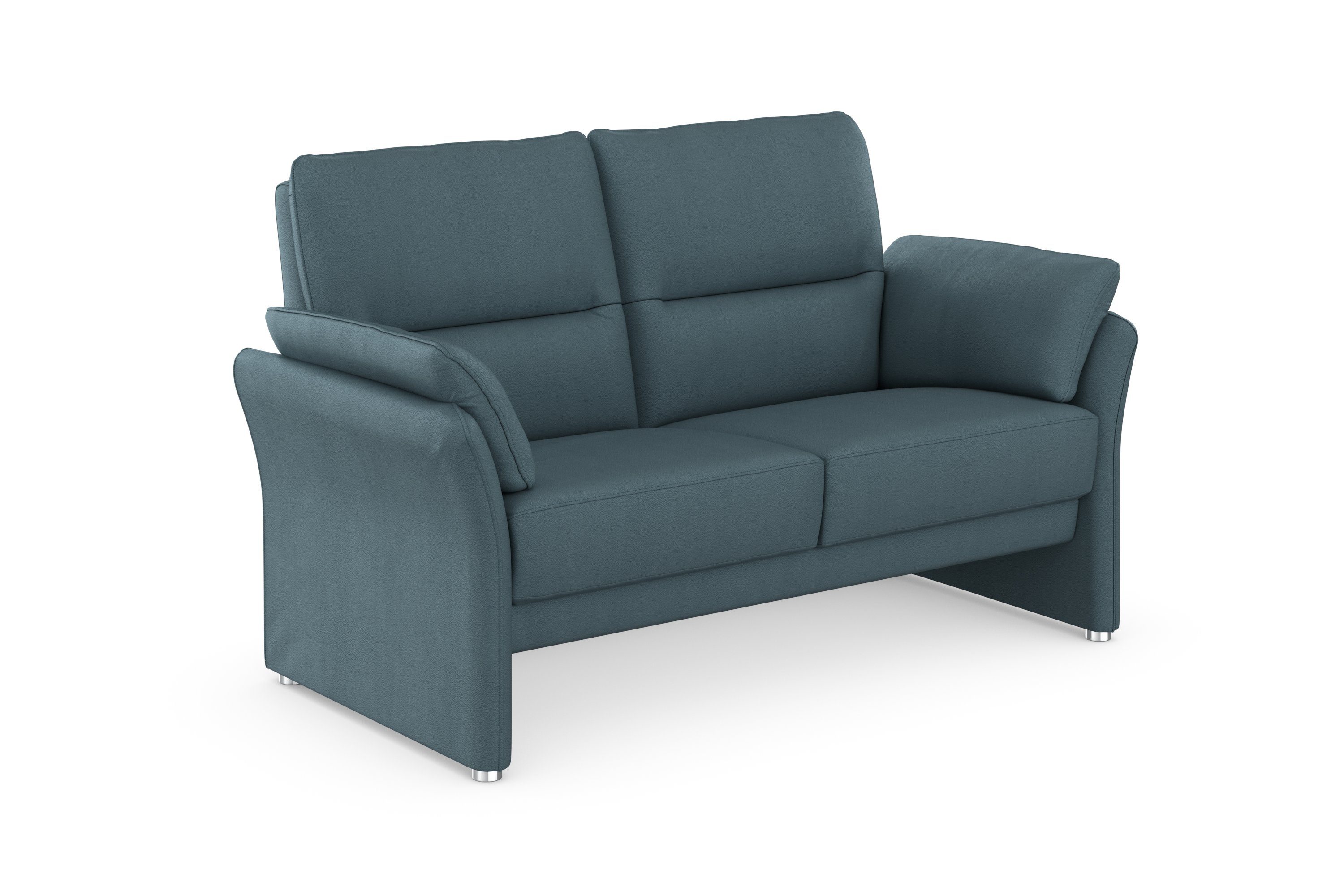 DOMO collection 2-zitsbank Pina elegant en tijdloos, smalle armleuningen, compacte afmetingen