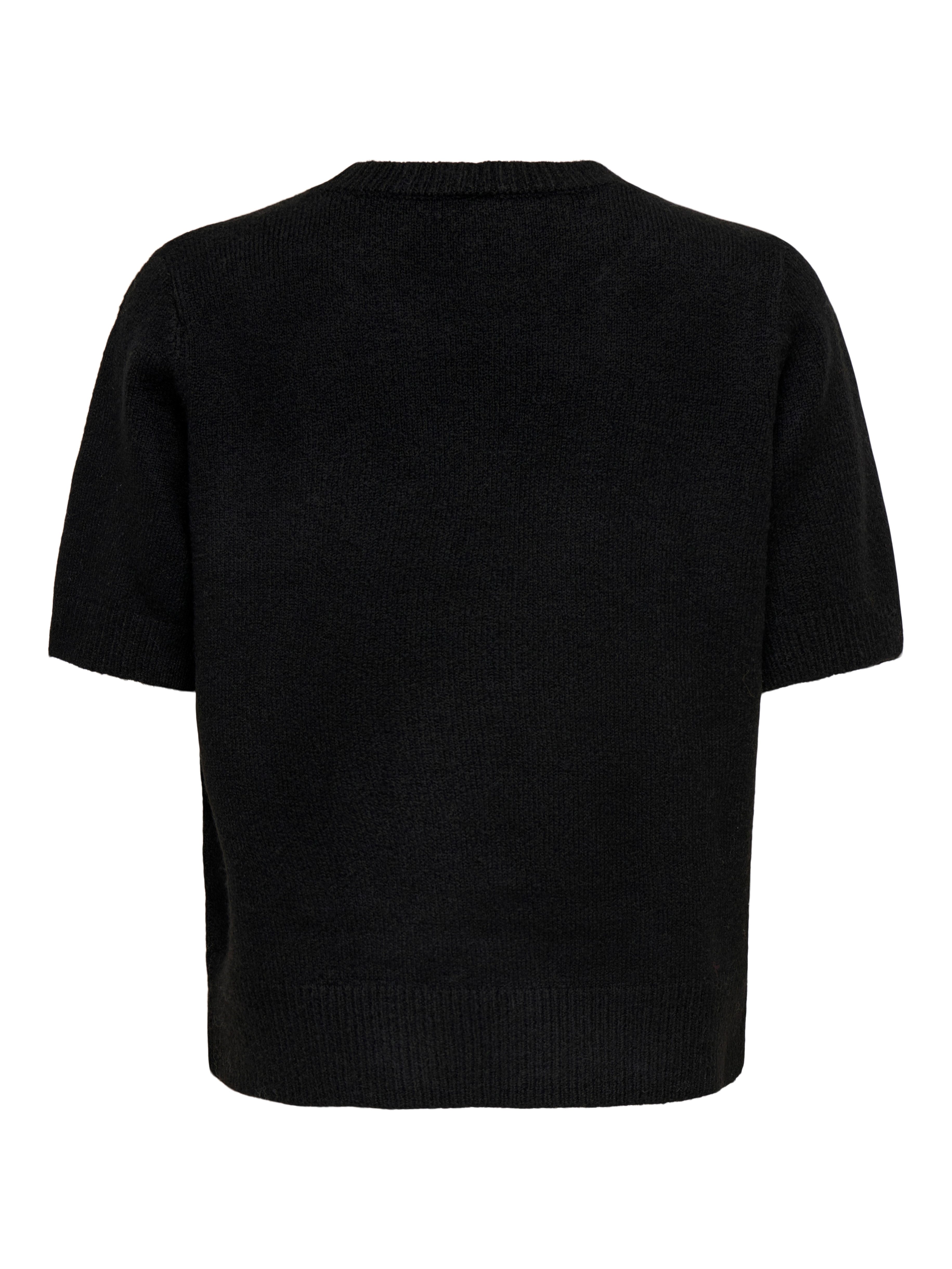 Only Trui met korte mouwen ONLABBY LIFE SS BLING TOP O-NECK KNT