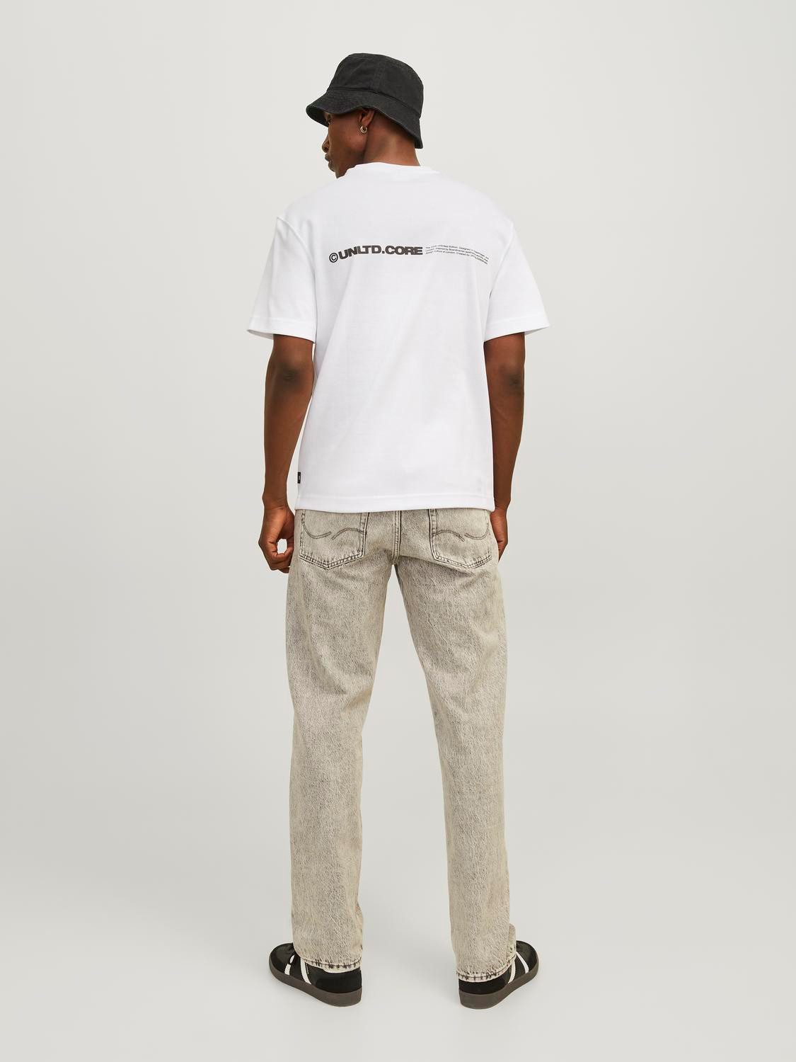 Jack & Jones Shirt met ronde hals JCOAERO PRINT TEE SS CREW NECK NOOS