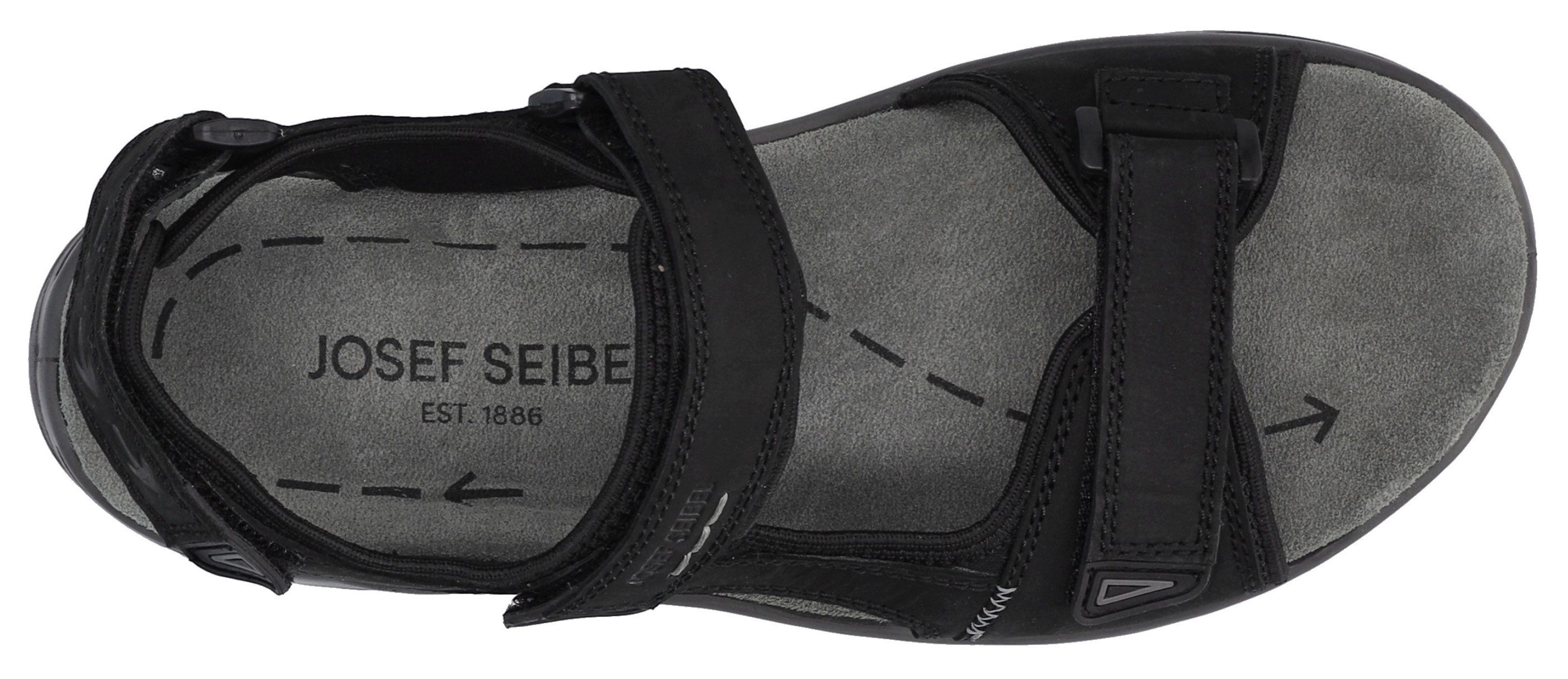 Josef Seibel Sandalen Arlo 02 , trekking sandaal, comfort schoen met gevoerd voetbed