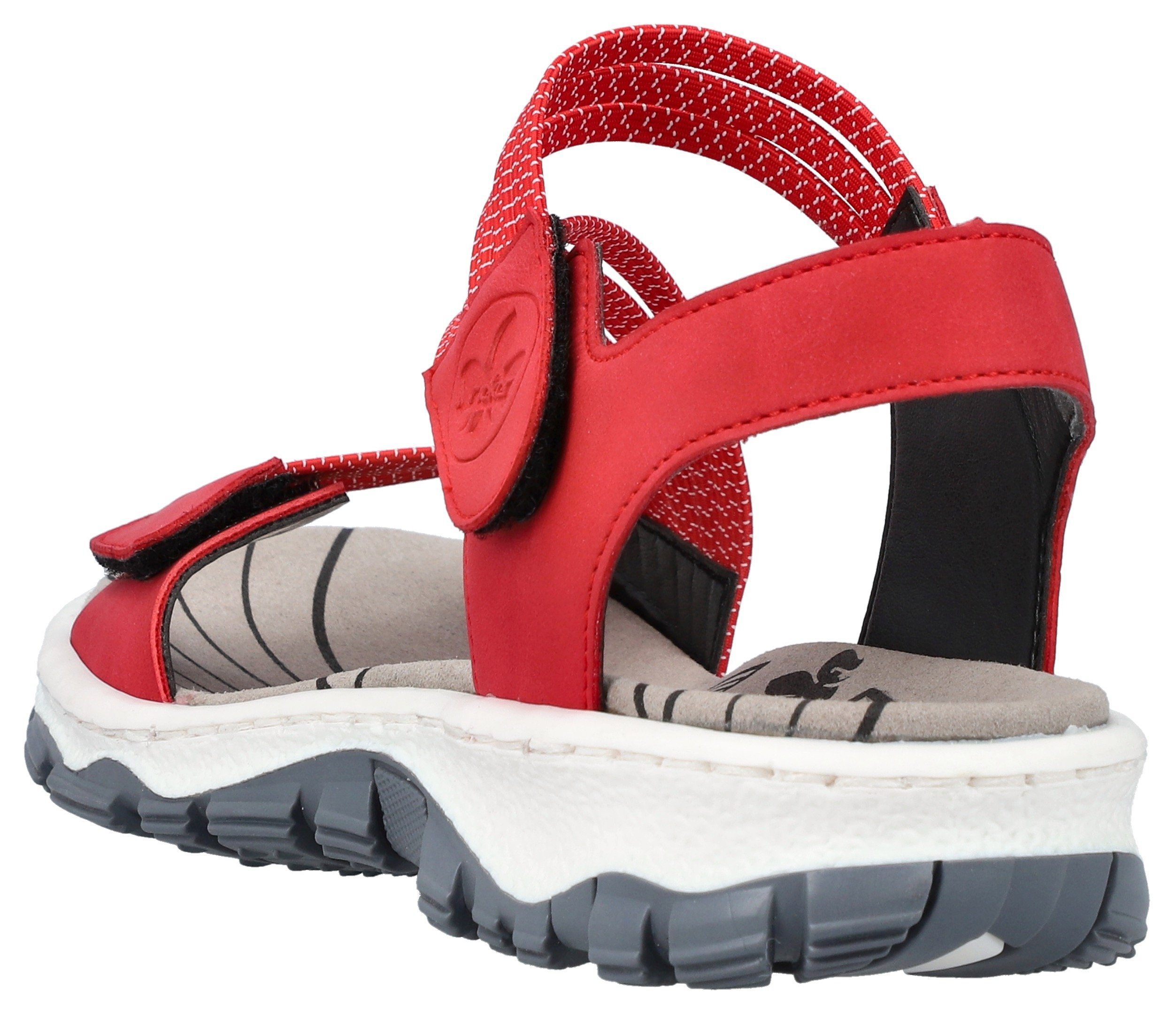 Rieker Sandalen zomerschoen, sandaal, klittenbandschoen, in sportieve uitstraling