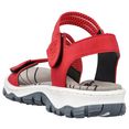 rieker sandalen in sportslook rood