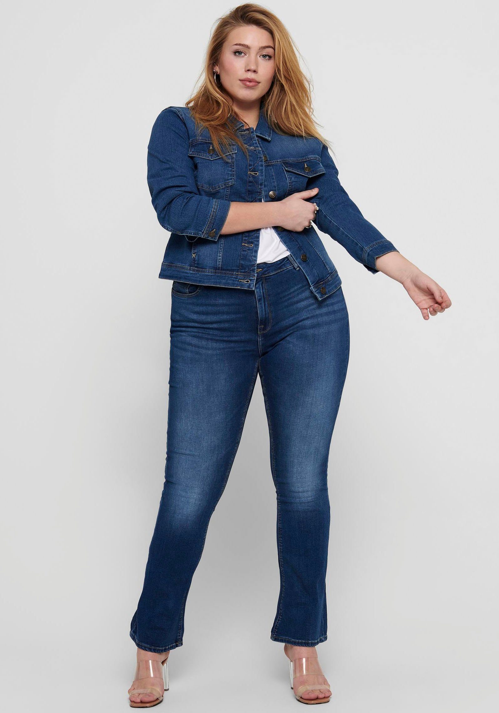 ONLY CARMAKOMA Jeansjack CARWESPA LS JACKET