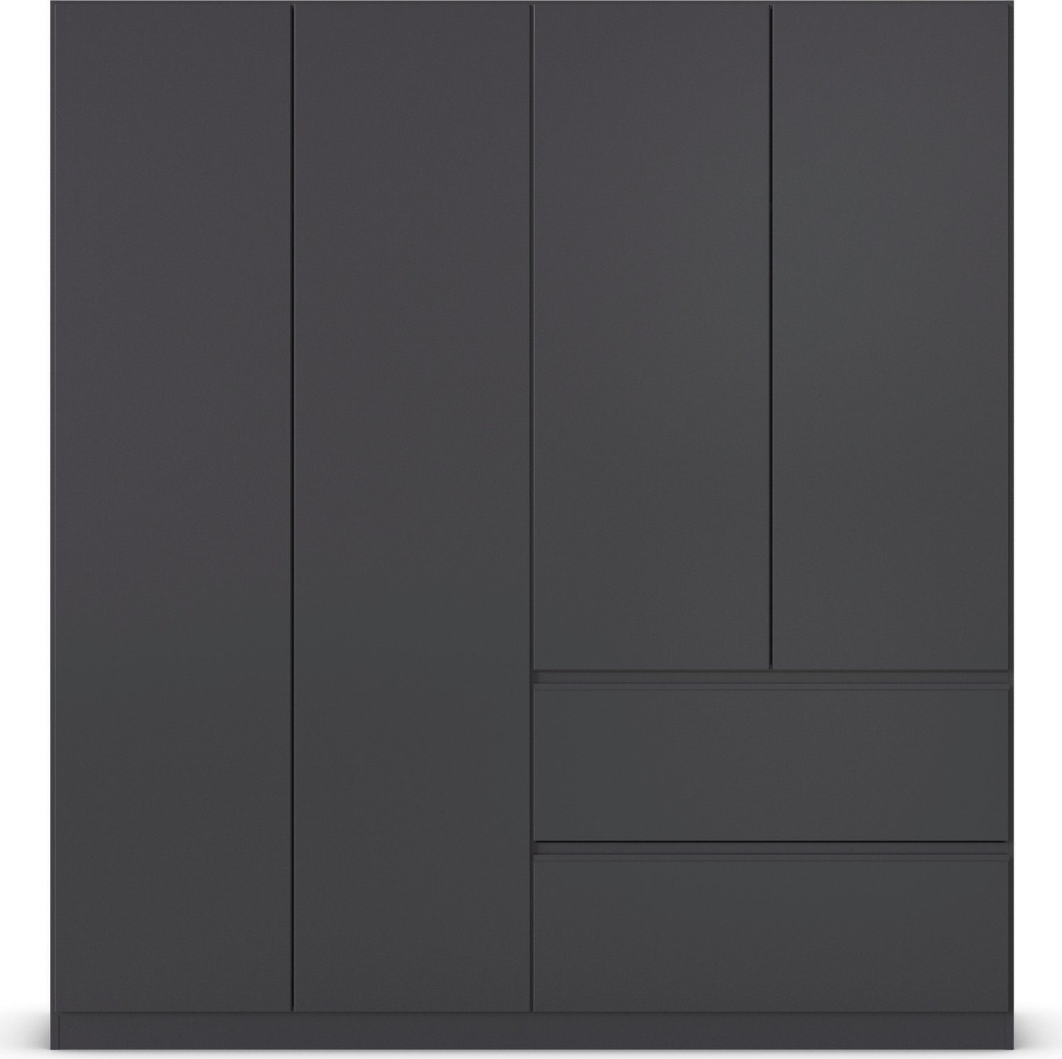 rauch Draaideurkast Kledingkast Kast Garderobe Wasmand COSTA in 3 Breedtes veel ruimte, greeploze front en push-to-open functie made in germany