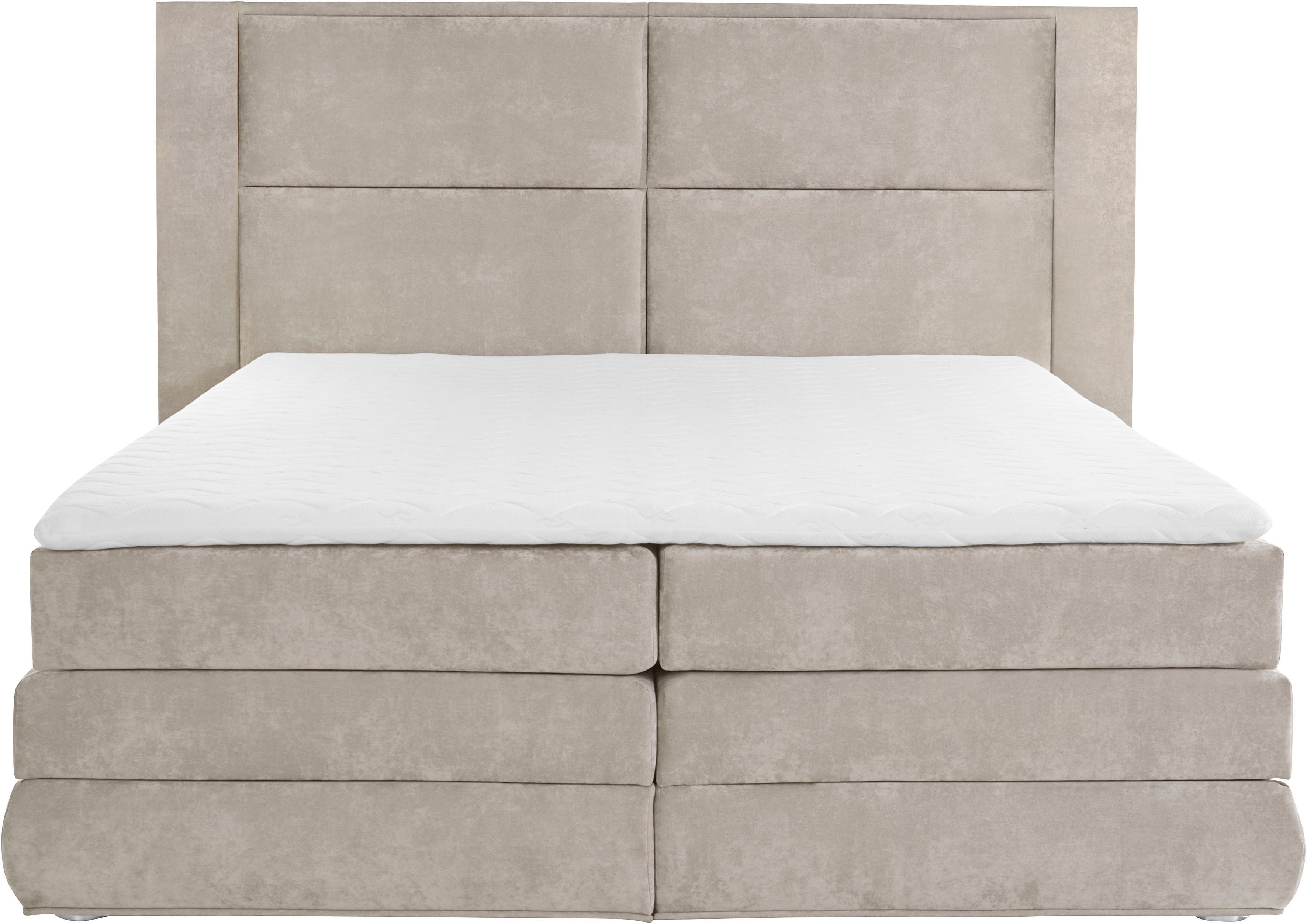COLLECTION AB Boxspring Copenhagen inclusief bedkist, topmatras, naar keuze met ledverlichting