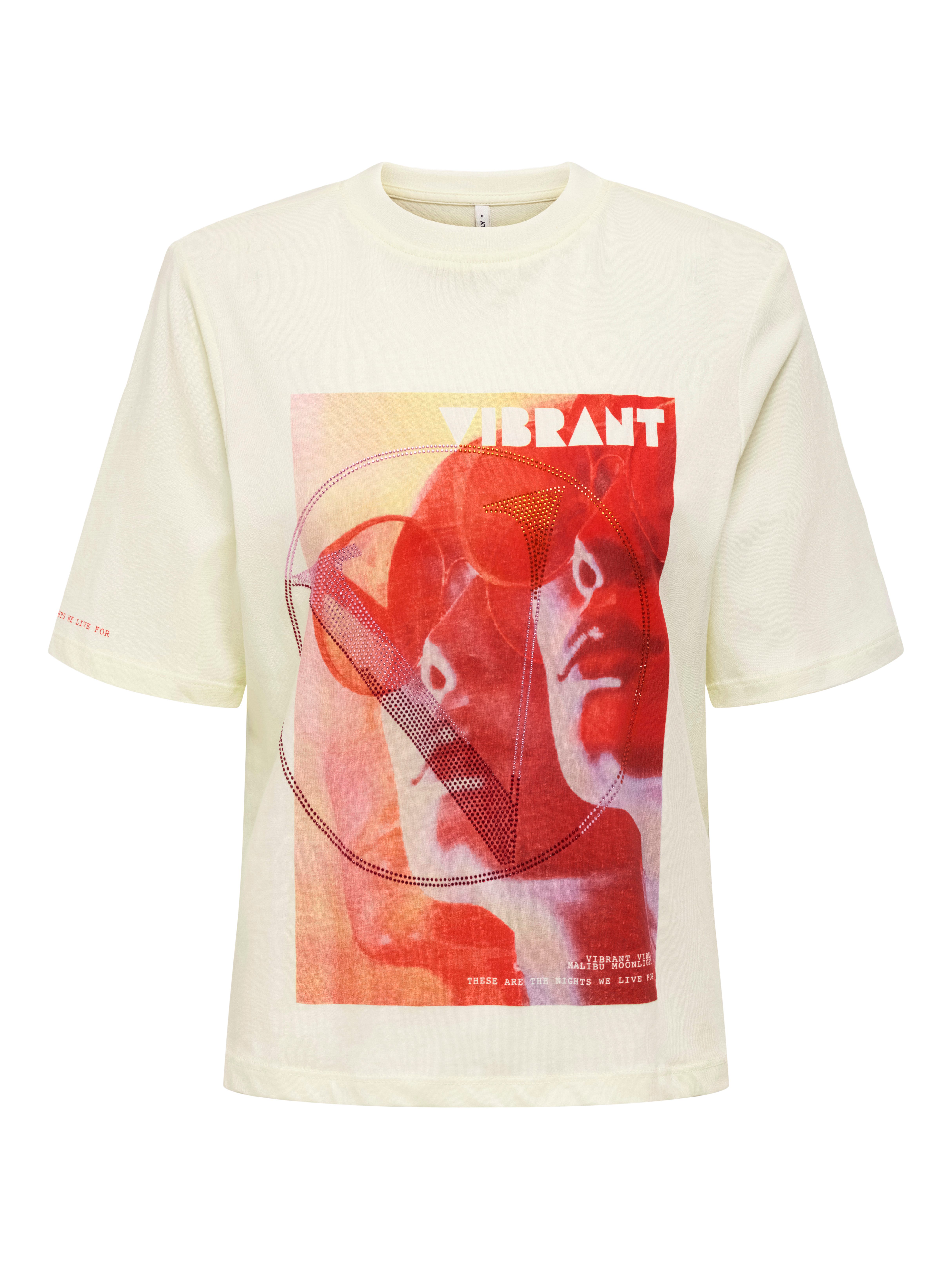 Only Shirt met korte mouwen ONLHAVANNA LIFE S/S VIBE TOP BOX JRS