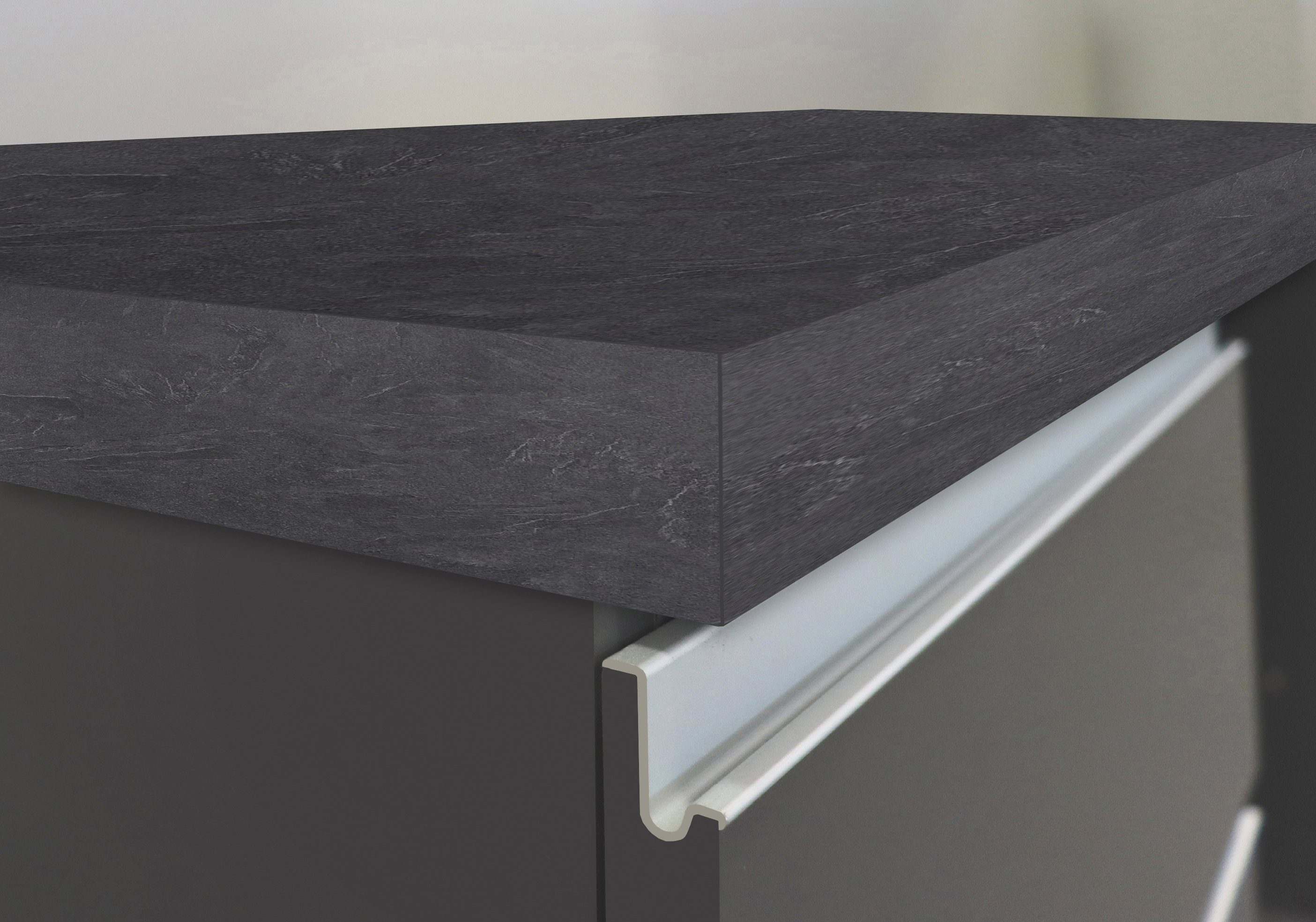 Kochstation Kookeiland KS-Sole Breedte 160 cm, 2 deuren, 4 open vakken