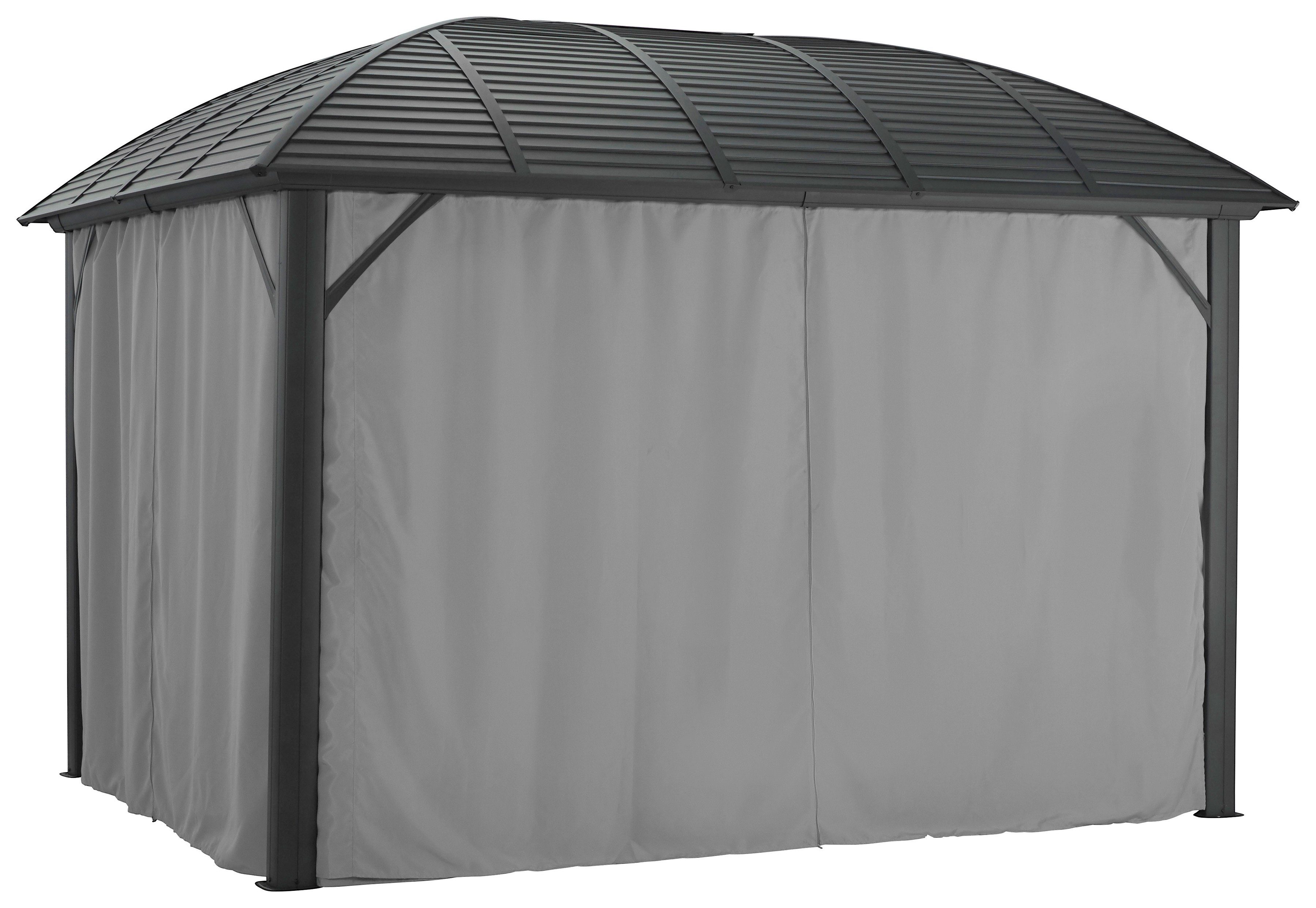 KONIFERA Tuinprieel Juni Bxd: 300x365 cm of 300x425 cm, aluminiumframe (set)