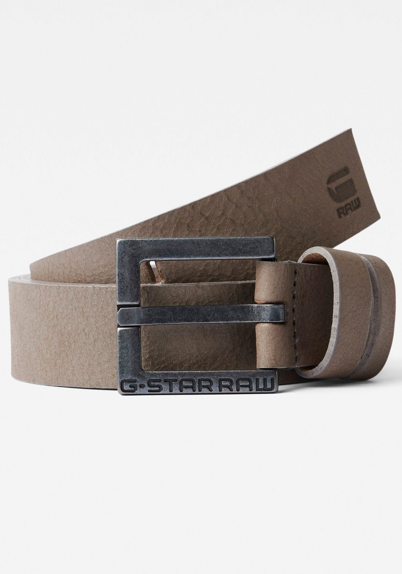 G-Star RAW Leren riem New Duko Belt heren riemen maat 110 grijs