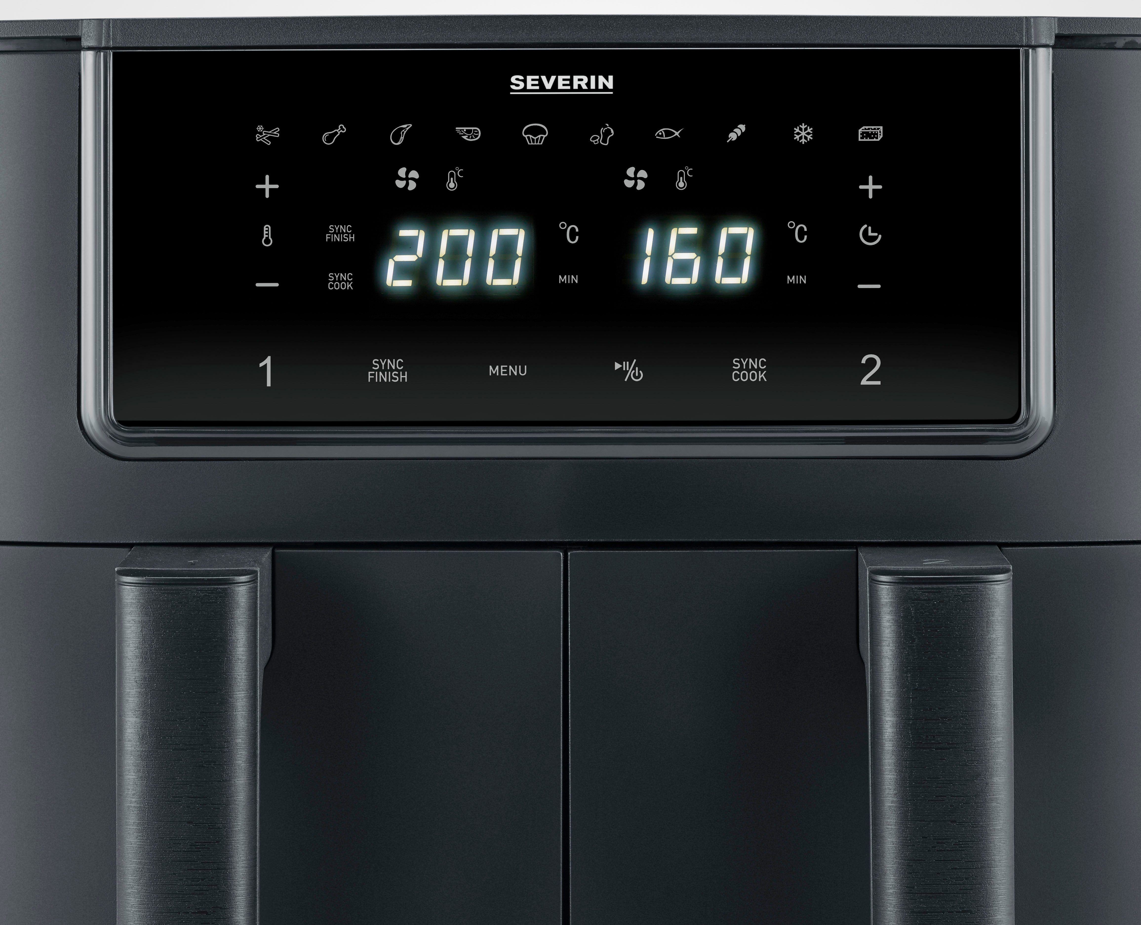 Severin Airfryer FR 2463 2 x 4 l "Dual"