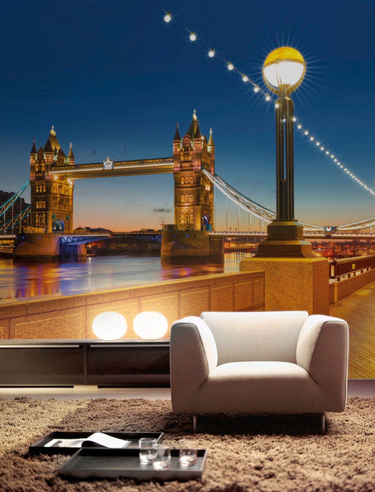 Komar Fotobehang Tower Bridge - Afmeting 368 x 254 cm (set)