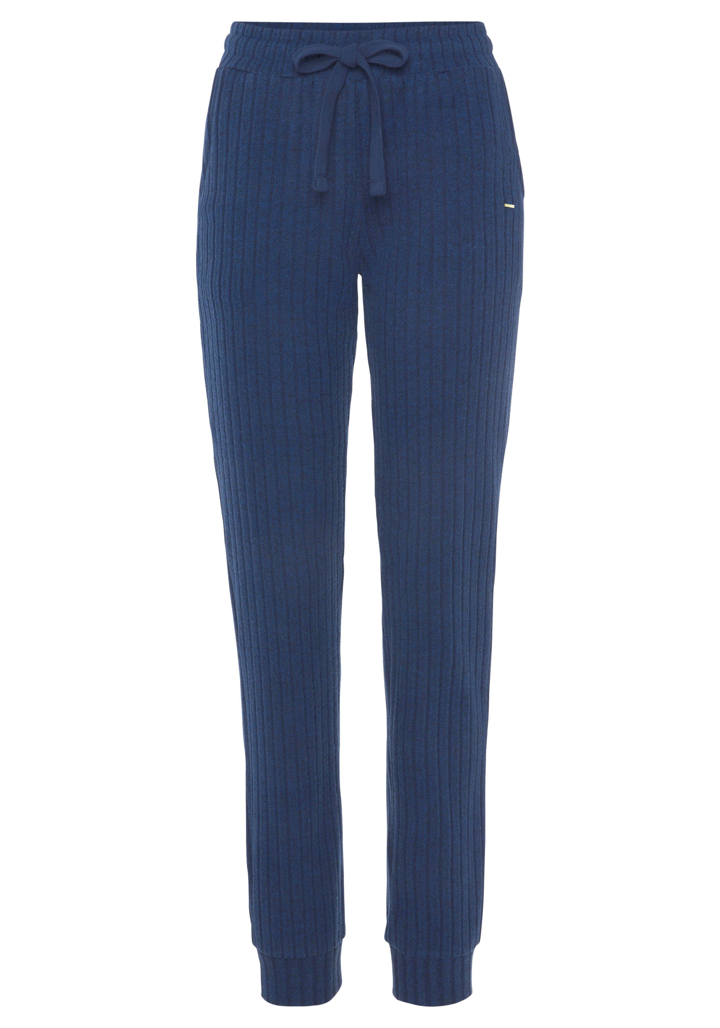 Lascana Homewearbroek -Loungebroek Lounge-/brei broek met praktische zakken, loungewear