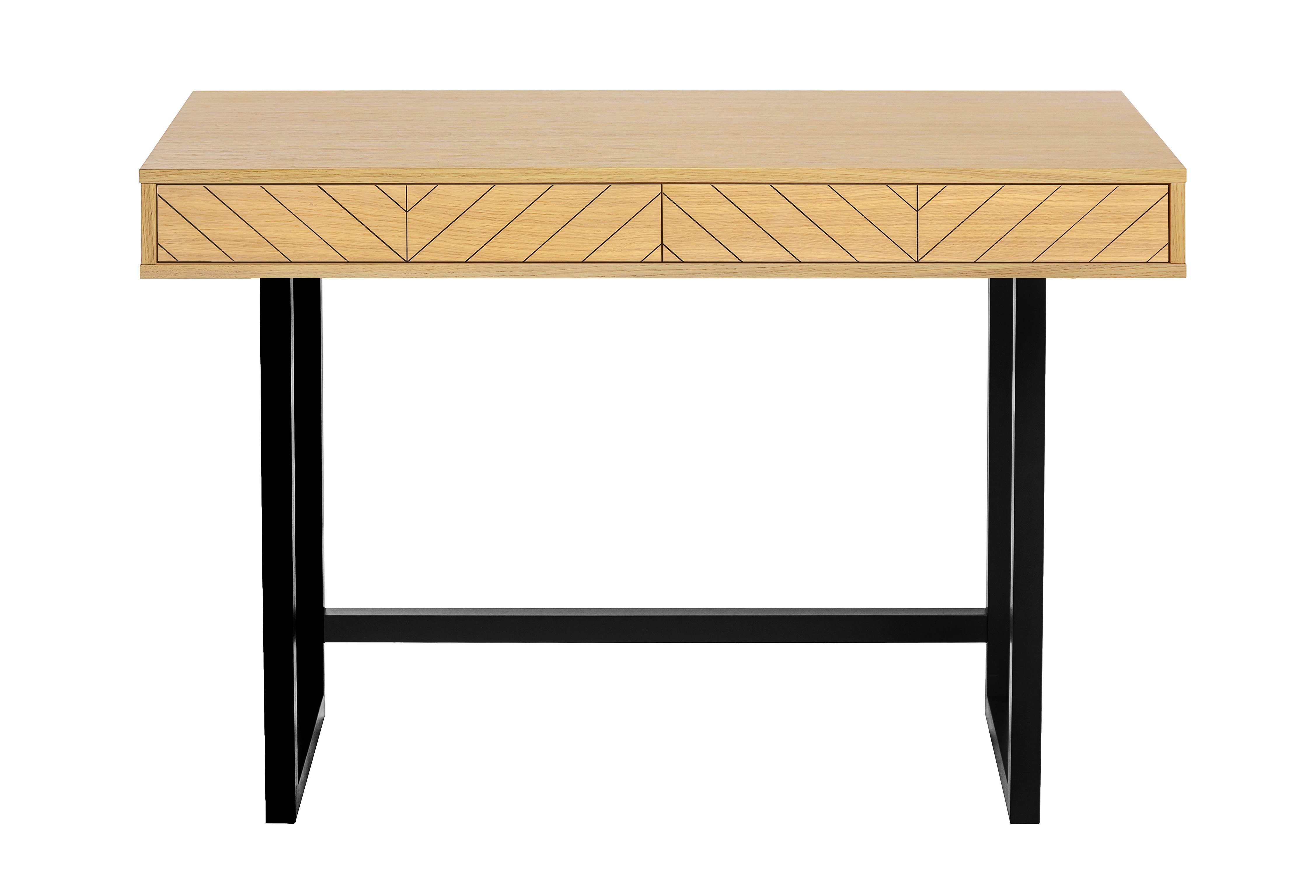 Woodman Bureau Camden scandinavisch design, praktisch uittrekbaar met push-to-openfunctie