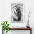 reinders! artprint leeuw zwart