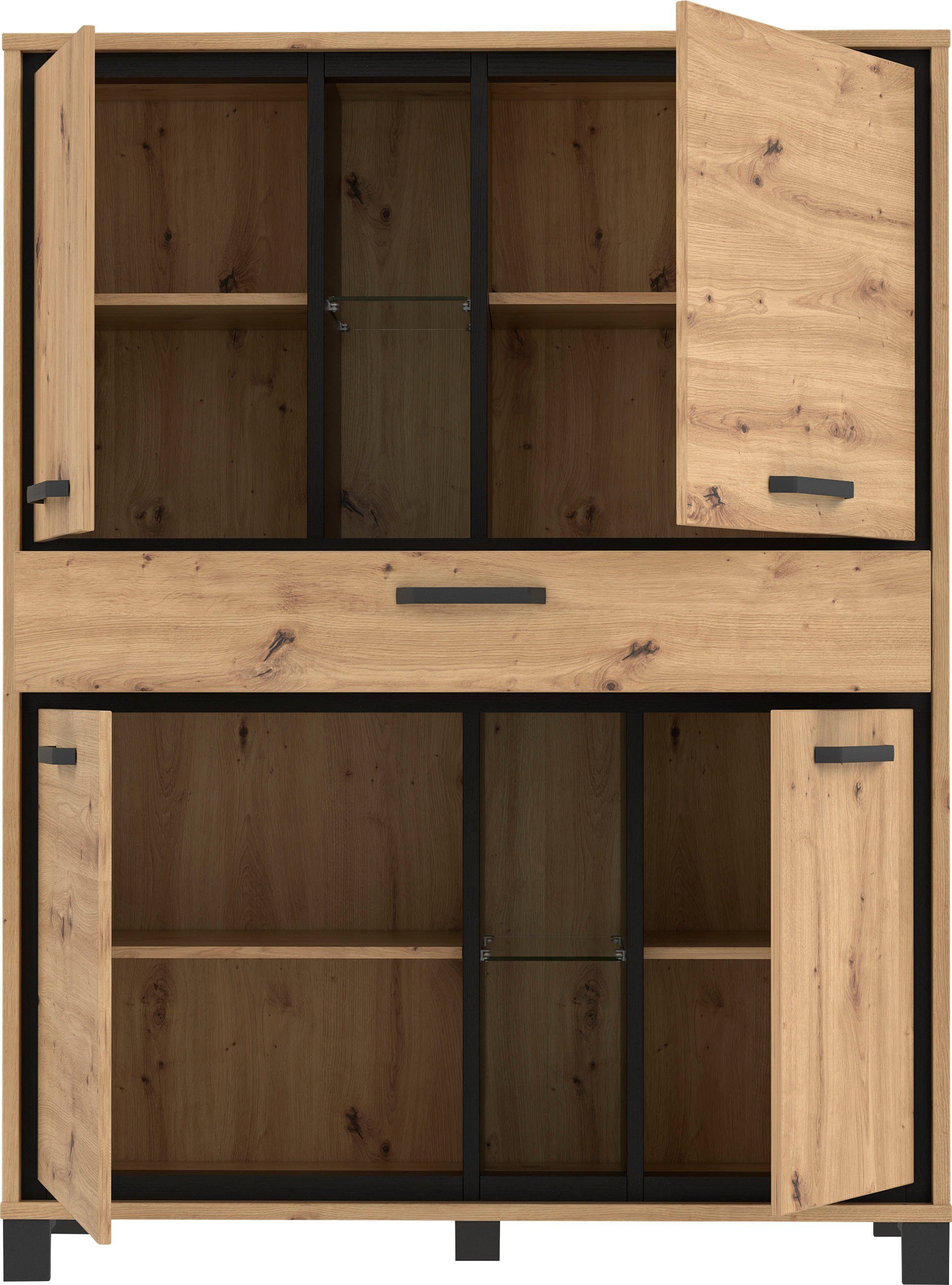 FORTE Highboard Trondheim Hoogte 161 cm