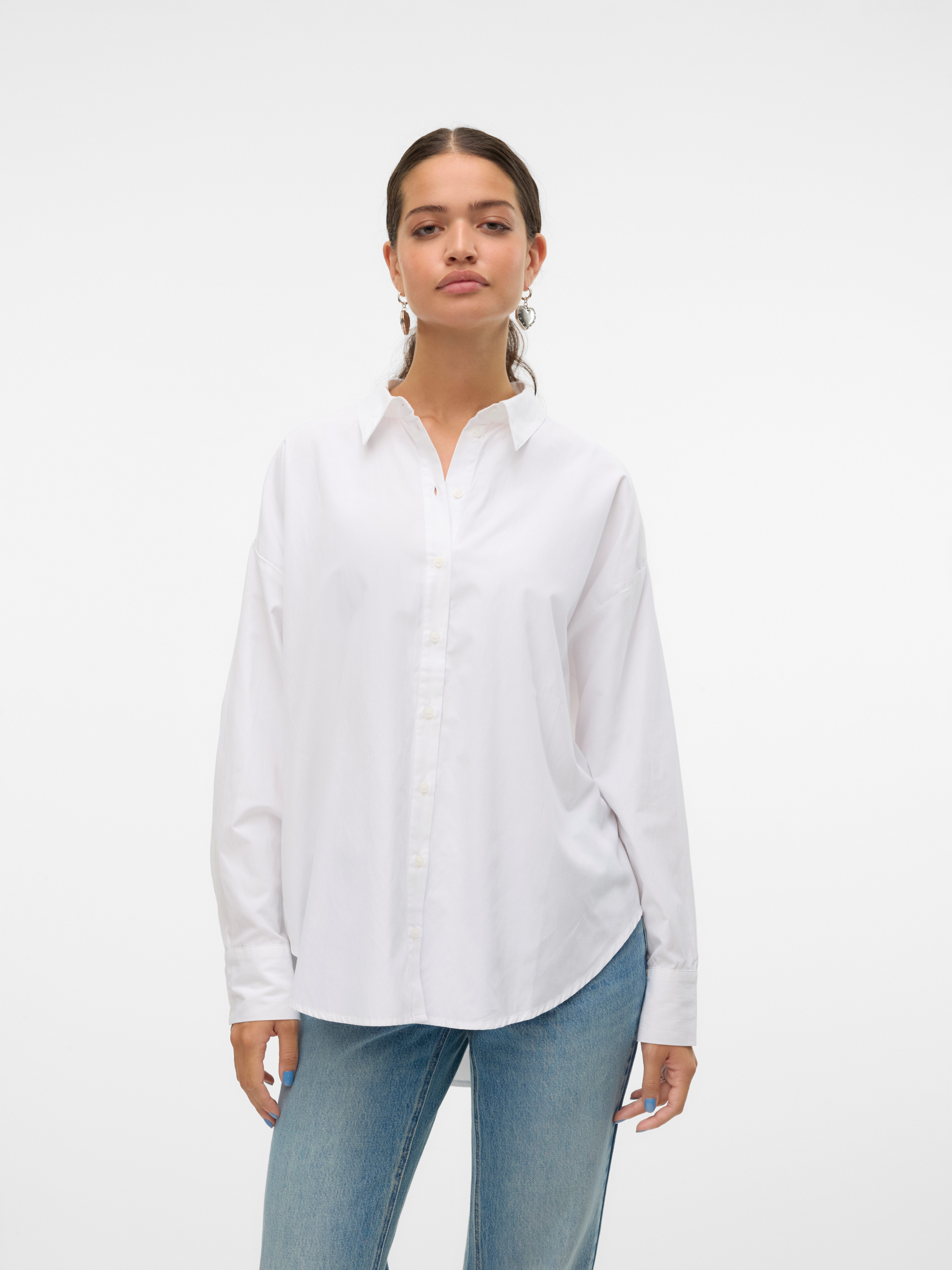 Vero Moda Blouse met lange mouwen VMFANNI LS SHIRT WVN GA NOOS