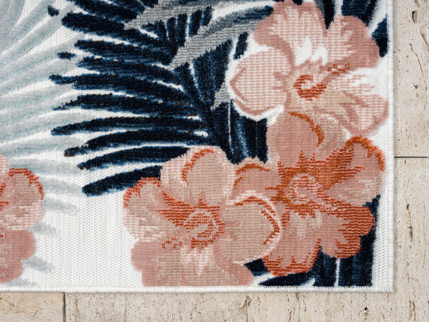 Myflair Möbel & Accessoires Vloerkleed Zonnig voorraadopruiming Bloemenmotief, met rand, geschikt voor buiten, balkon, terras