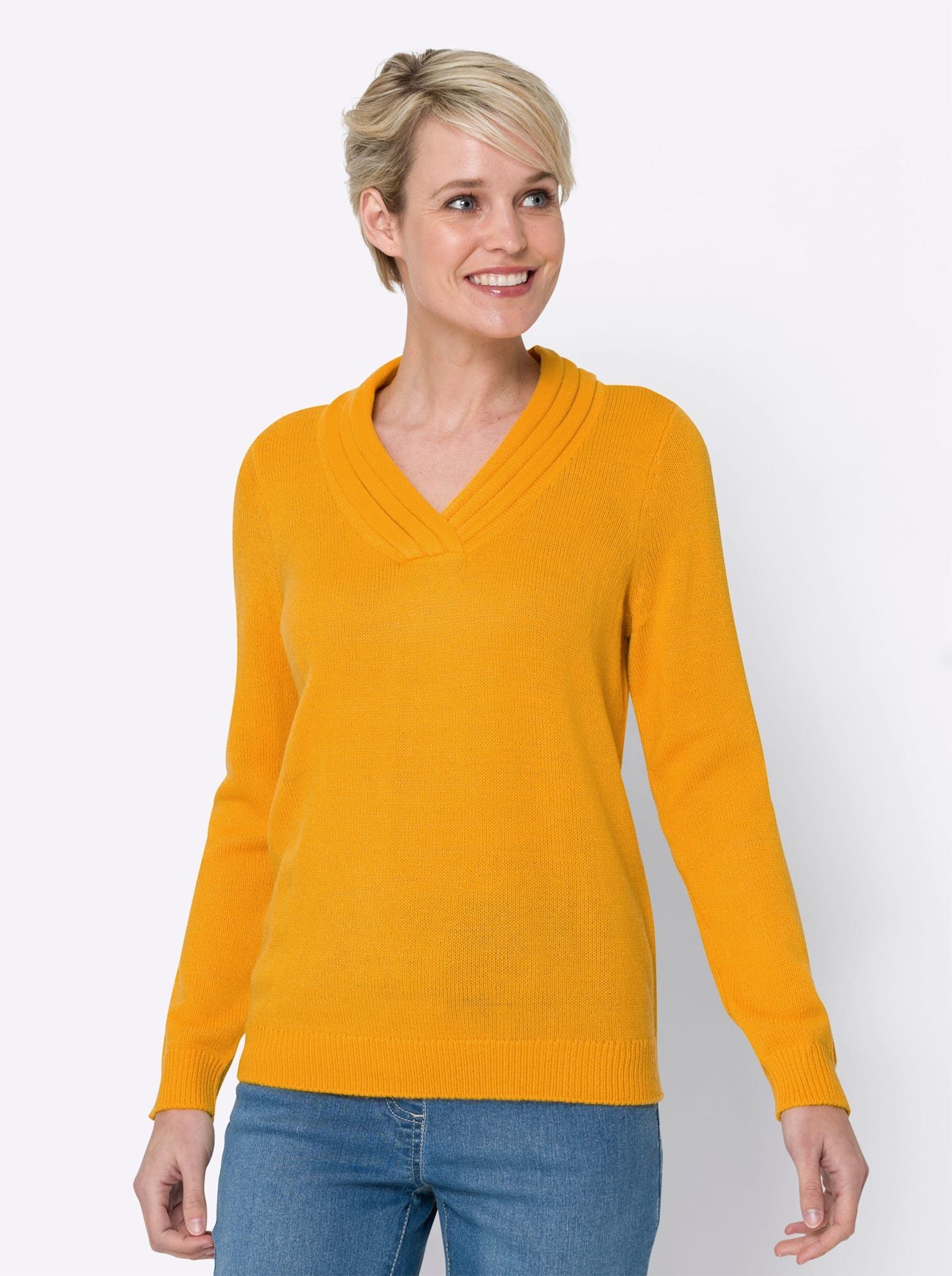 Classic Basics Trui met V-hals Trui