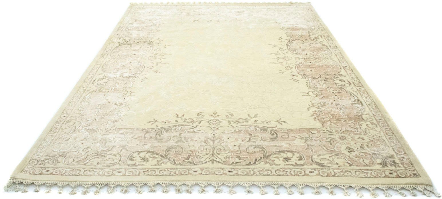 morgenland vloerkleed design-vloerkleed met de hand geknoopt beige beige