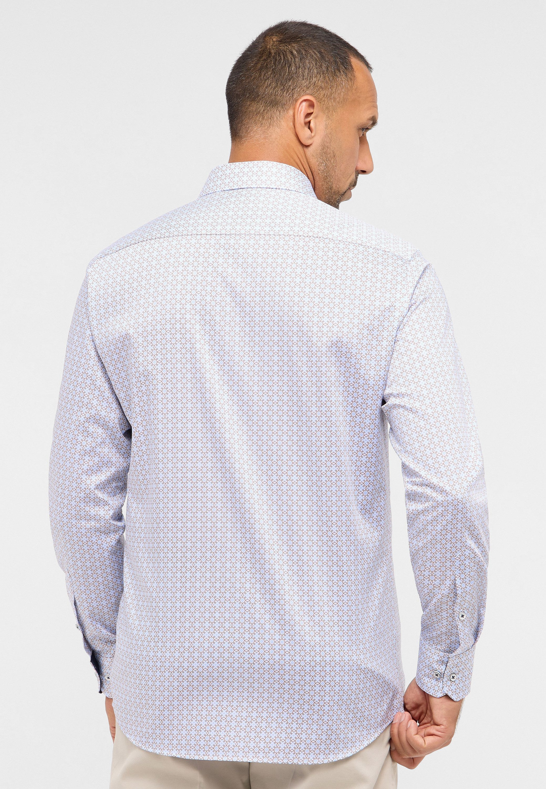 Eterna Overhemd met lange mouwen MODERN FIT NON IRON (strijkvrij)