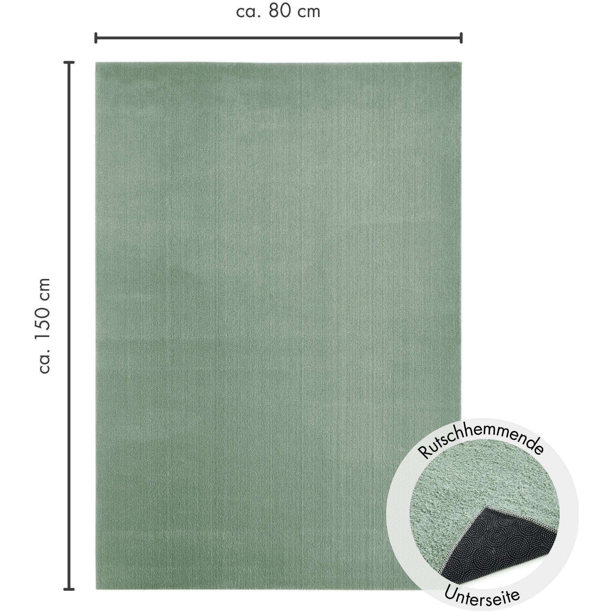Andiamo Badmat Arezzo Effen kleuren, ook in rond en als 2-pack verkrijgbaar