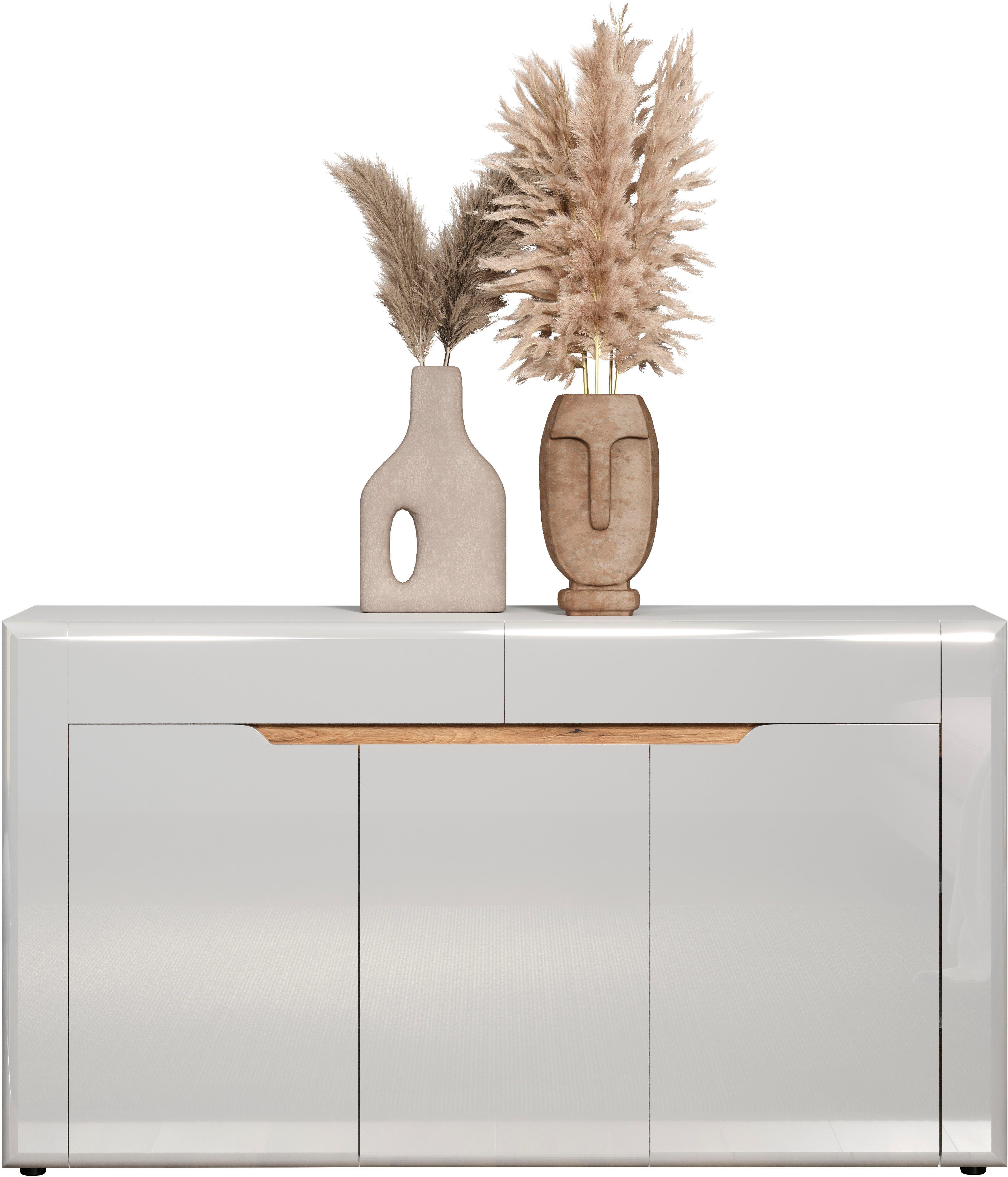 INOSIGN Dressoir Graz Afm. gemonteerd (B/D/H in cm): 150x39x84 - hoogglansfront (1 stuk)
