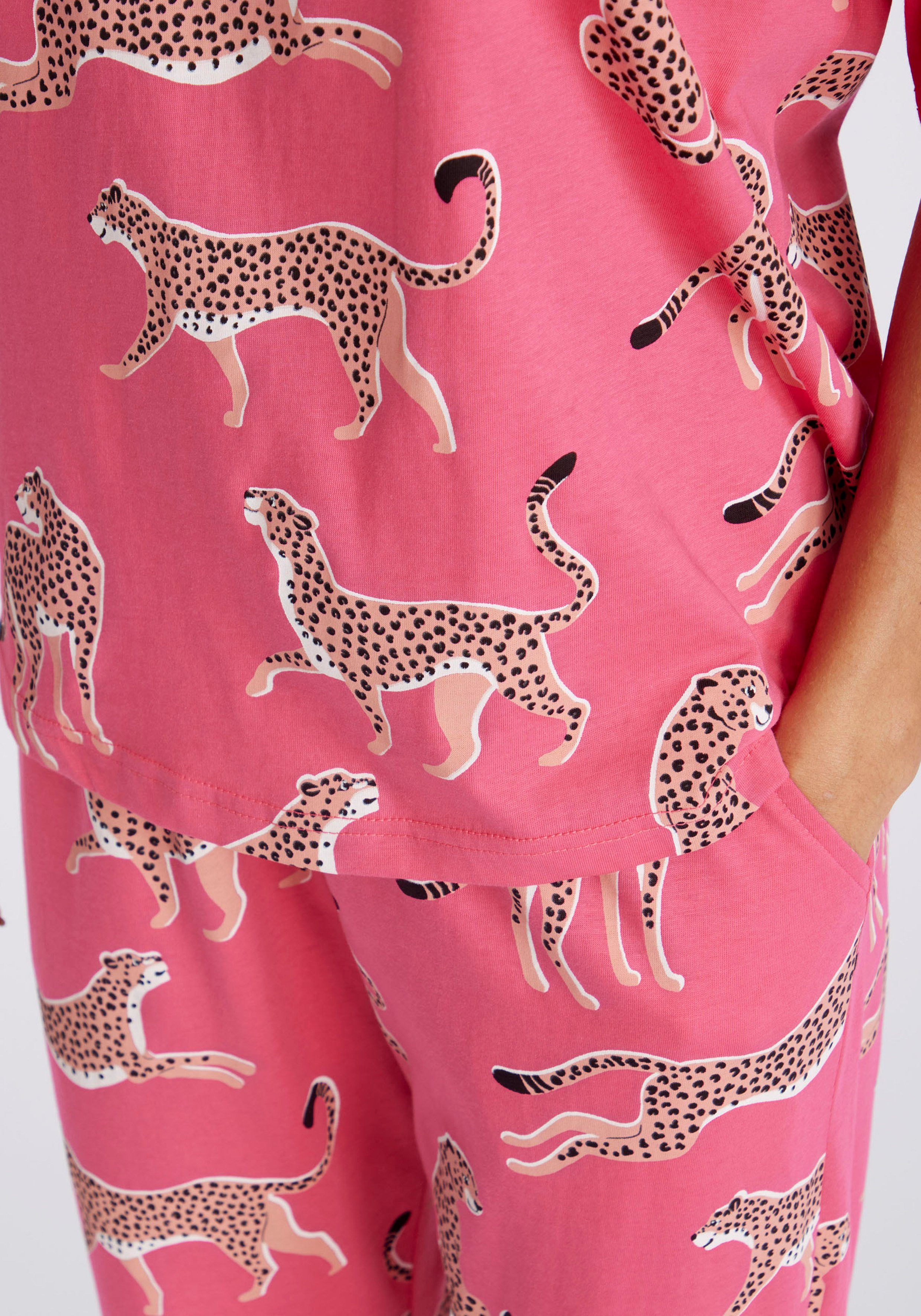 Vivance Dreams Pyjama mt animal alloverprint (2-delig)