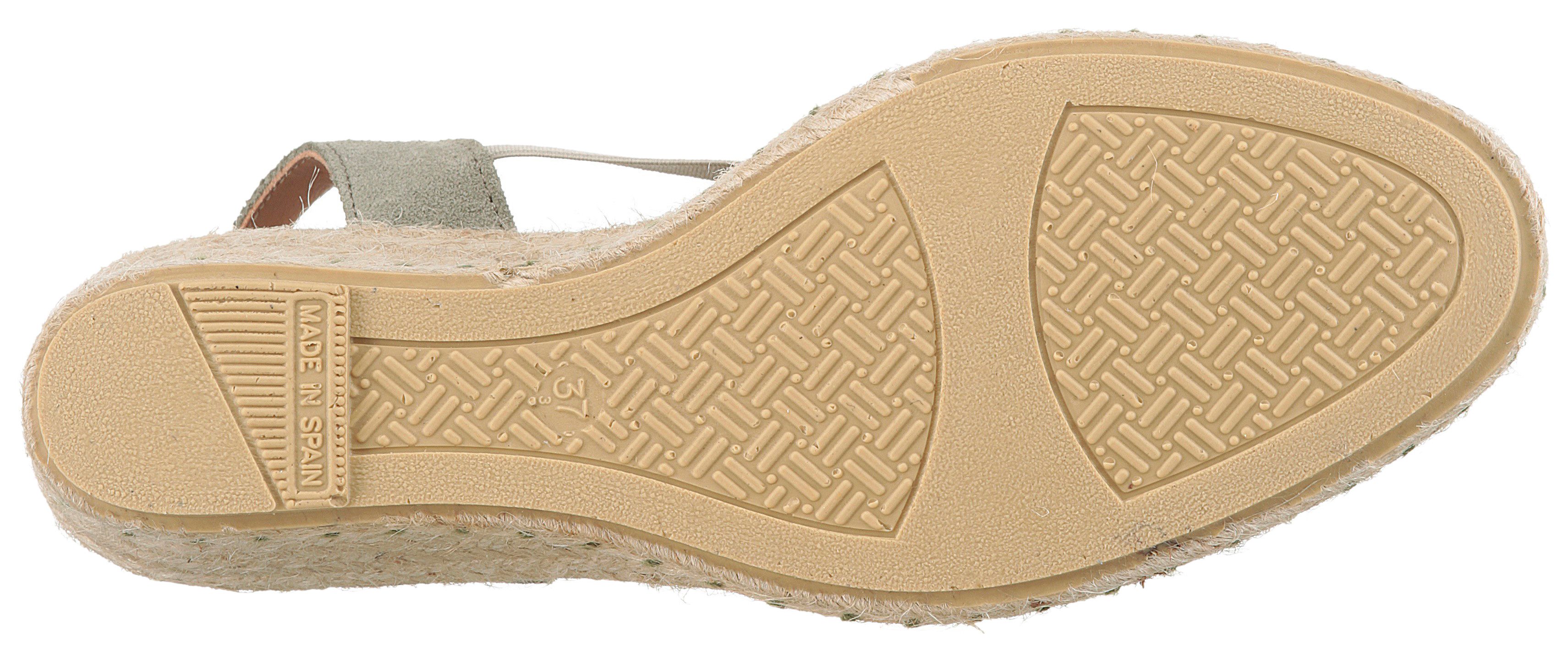 VERBENAS Sleehaksandaaltjes Milena Serraje , zomerschoen, riemchensandaal, vakantieschoen, sleehak met jute-frame