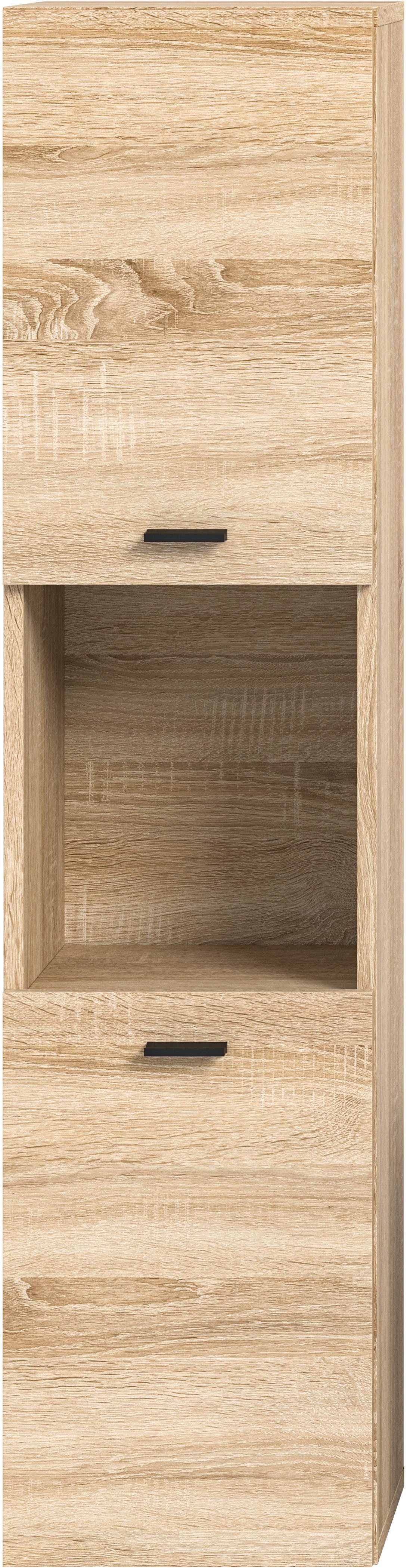 welltime Hoge kast Tampa, hoogte 125cm, hangend of staand te monteren Badkamerkast, hangkast badkamer, badkamer, badkamermeubels