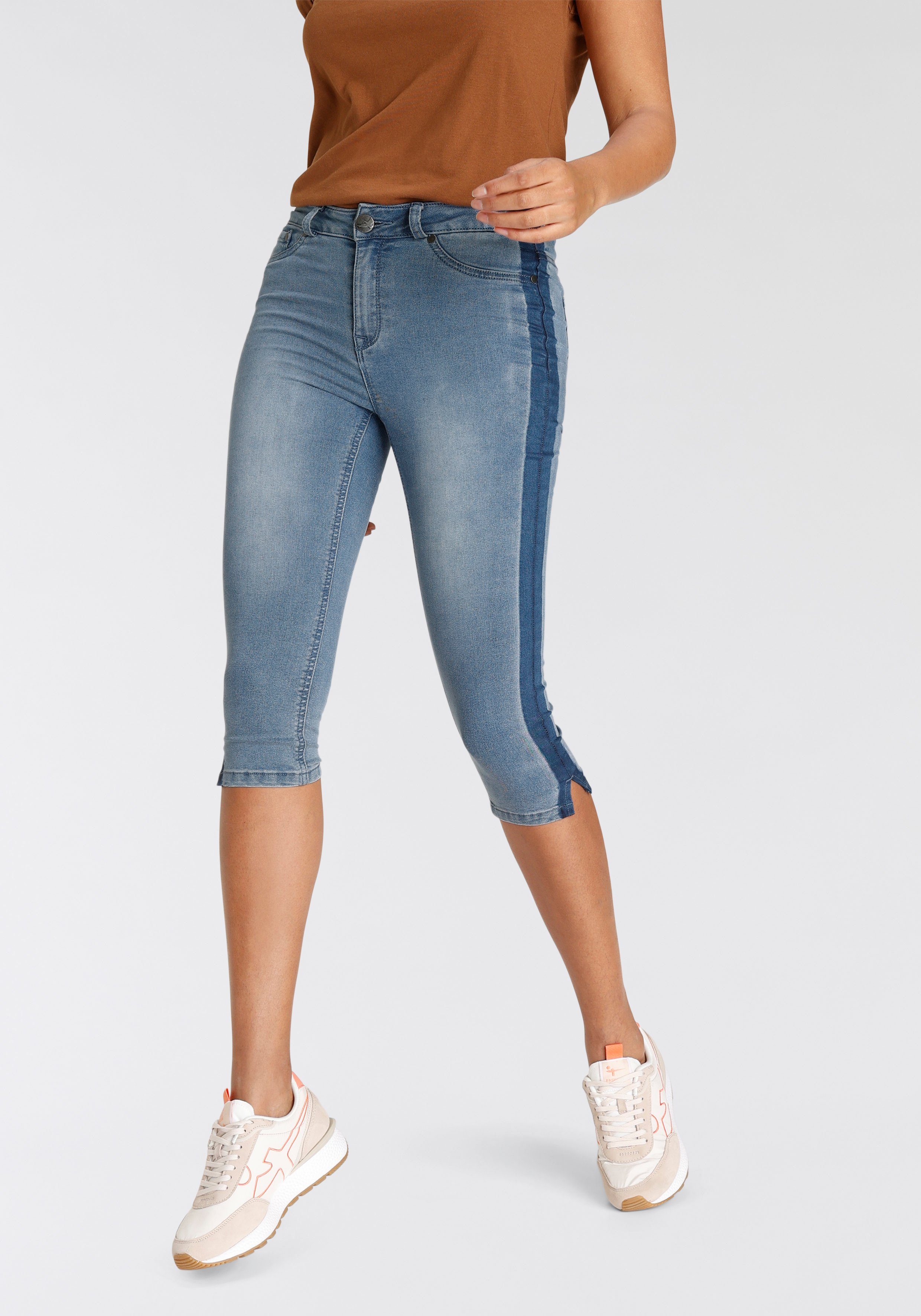 Arizona Capri jeans Ultra Stretch extra strakke pasvorm, knieomsluitende lengte, hoge taille