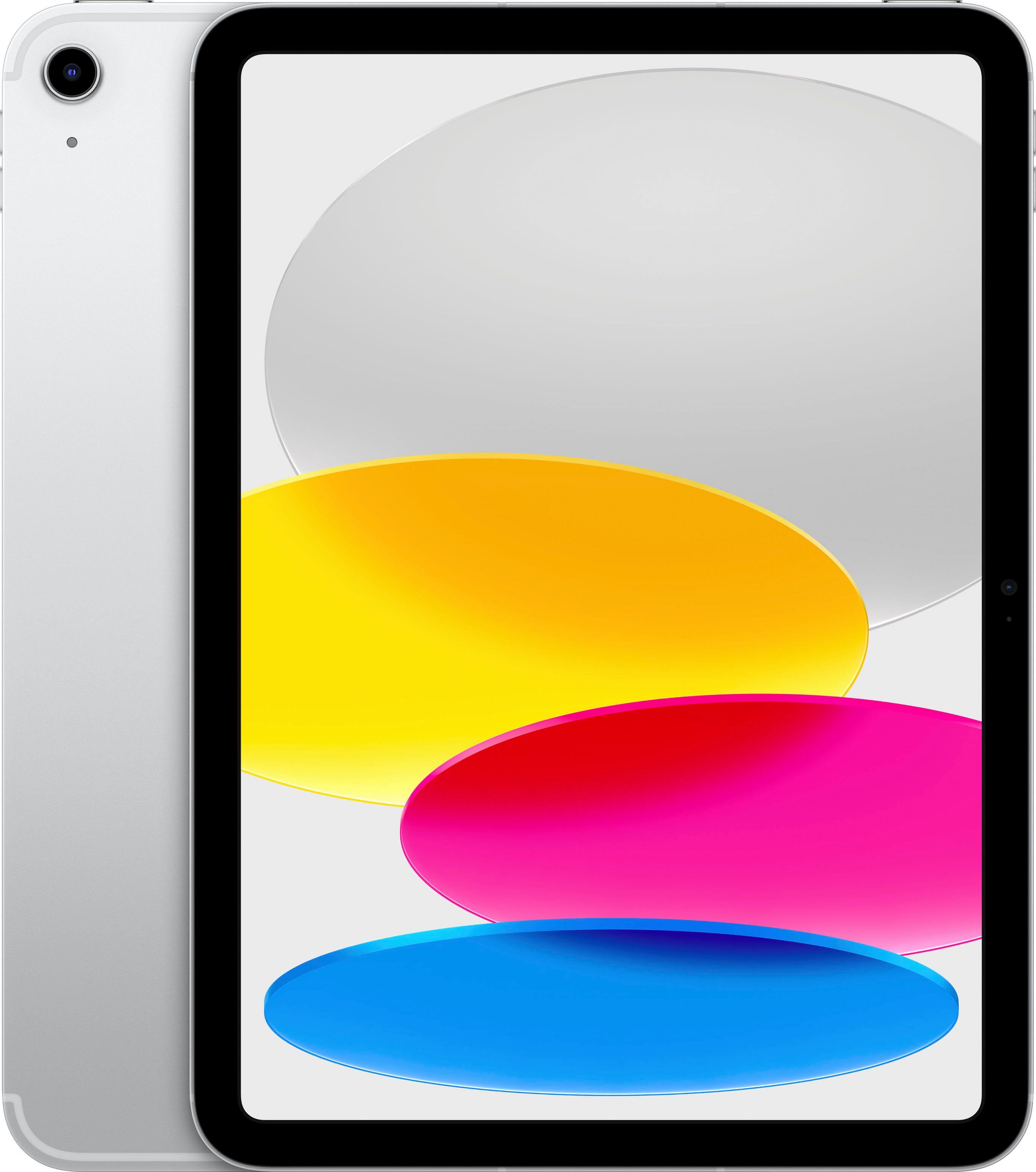 apple tablet ipad 2022 wi-fi + cellular (10 generation), 10,9", ipados zilver