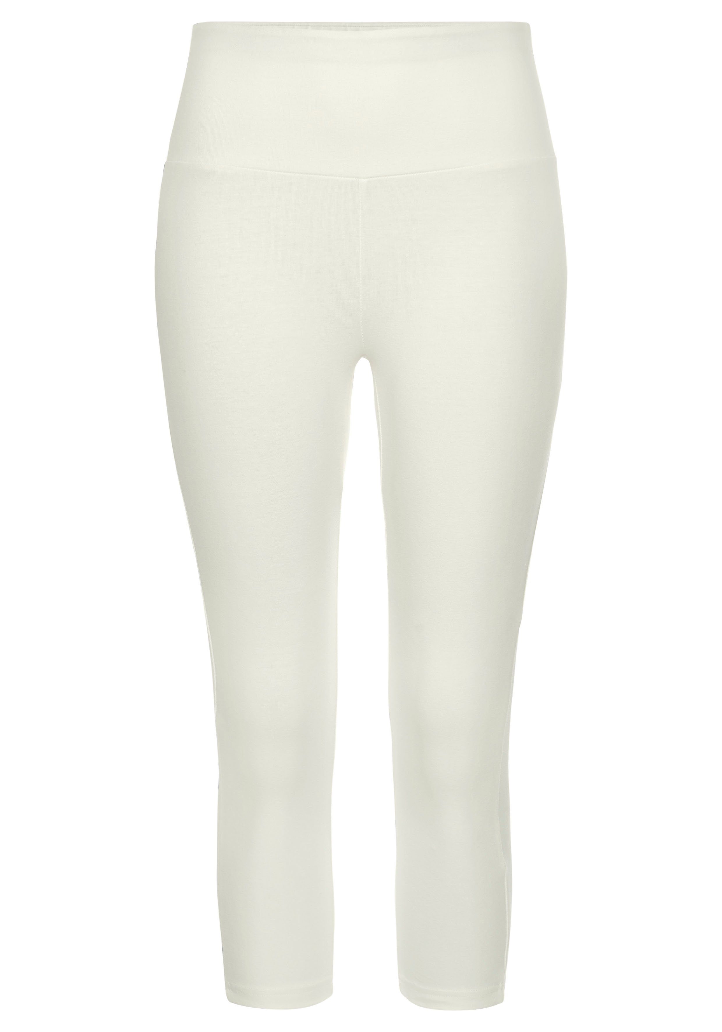 Lascana Caprilegging met brede zachte boord, loungewear