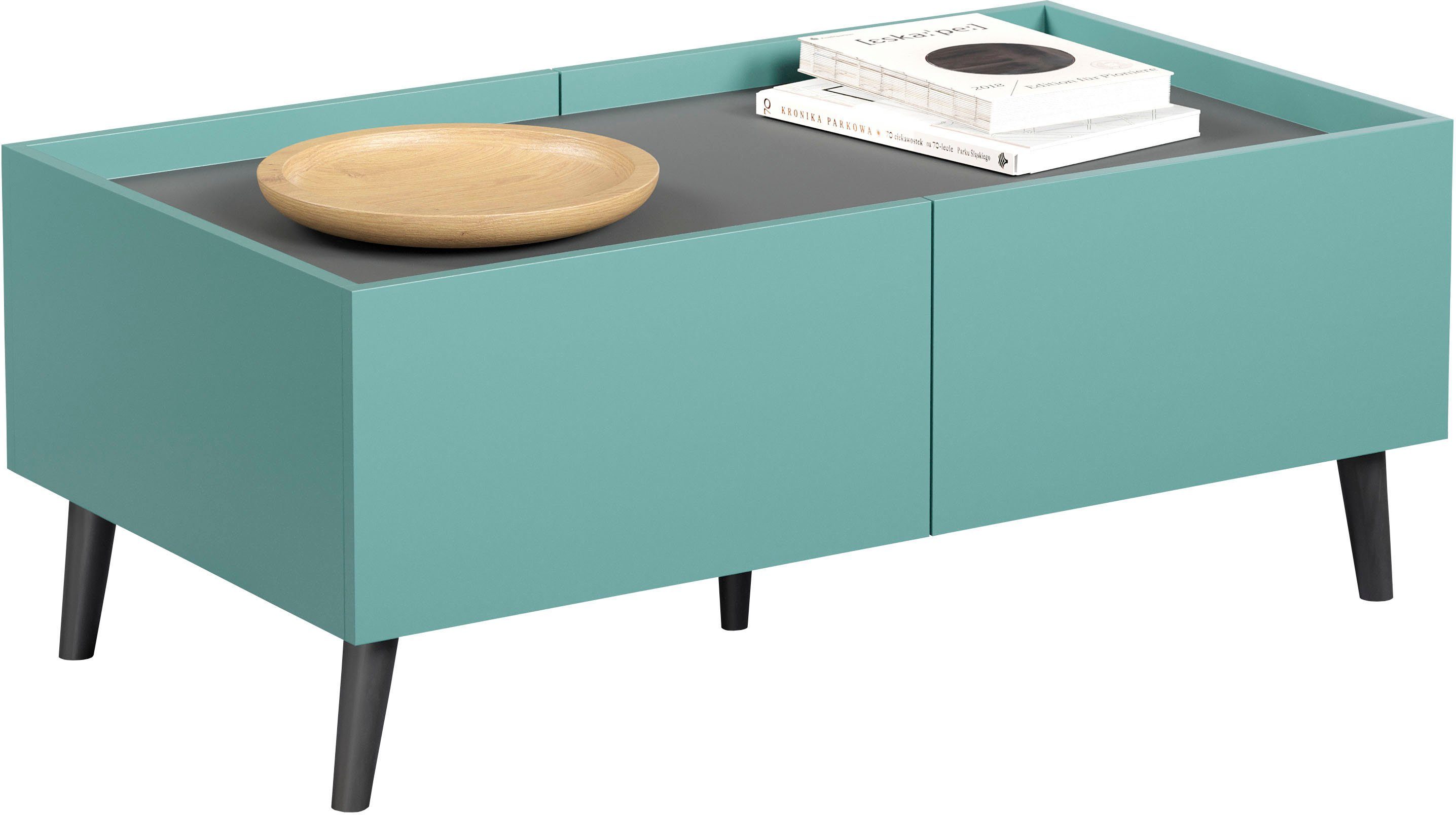 andas Salontafel Mikkeline Woonkamertafel met ingebouwde bovenplaat met 4 lades (1 stuk)
